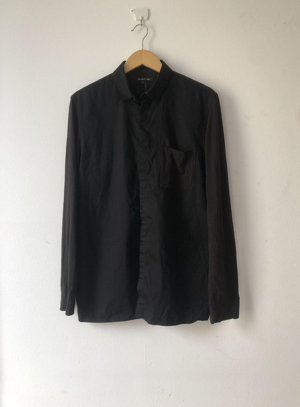Helmut Lang Black shirt Size US M / EU 48-50 / 2 - 1 Thumbnail