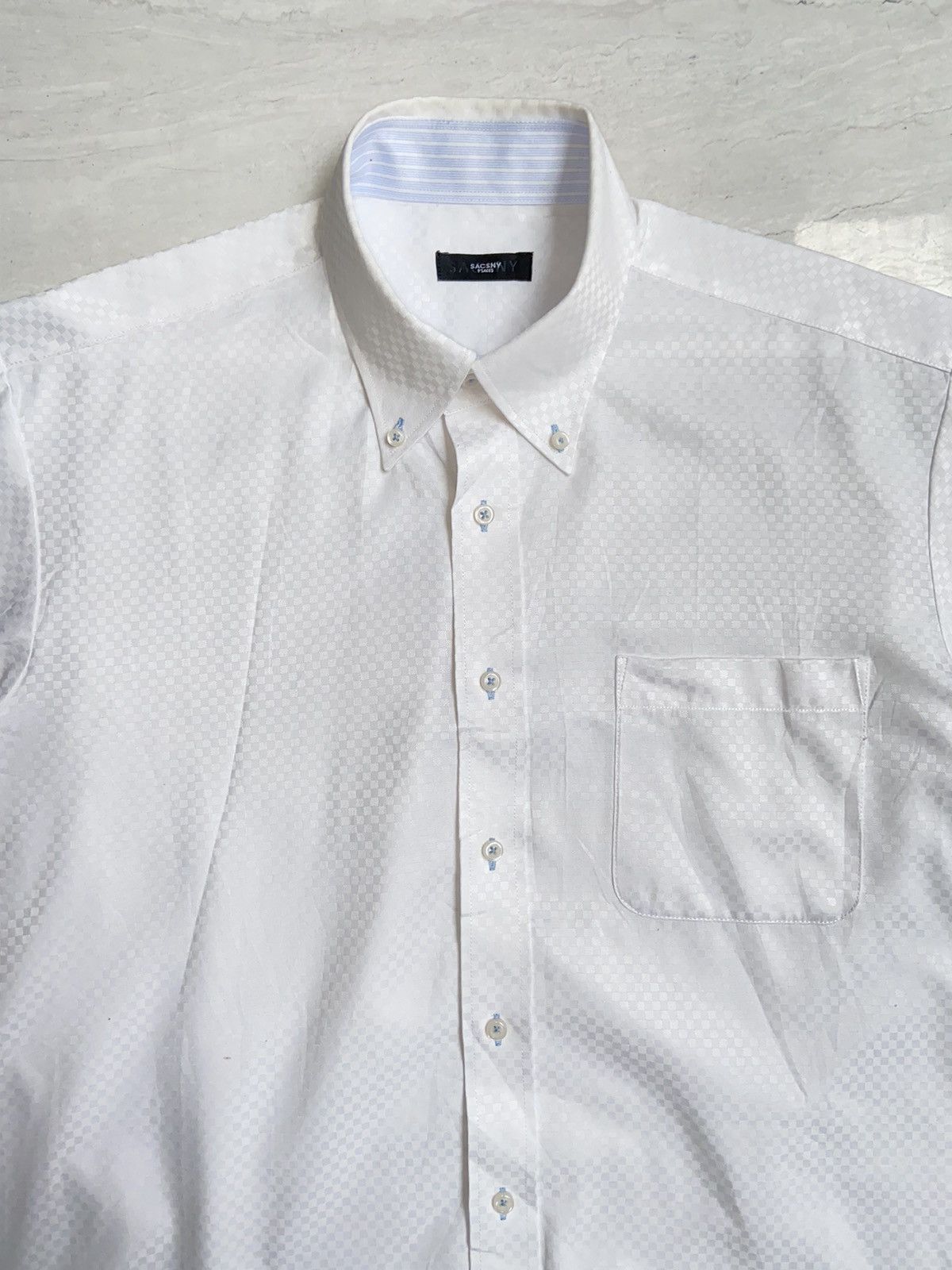 Designer × Japanese Brand × Yohji Yamamoto SACSNY Y’SACCS White Shirt Size US L / EU 52-54 / 3 - 3 Thumbnail
