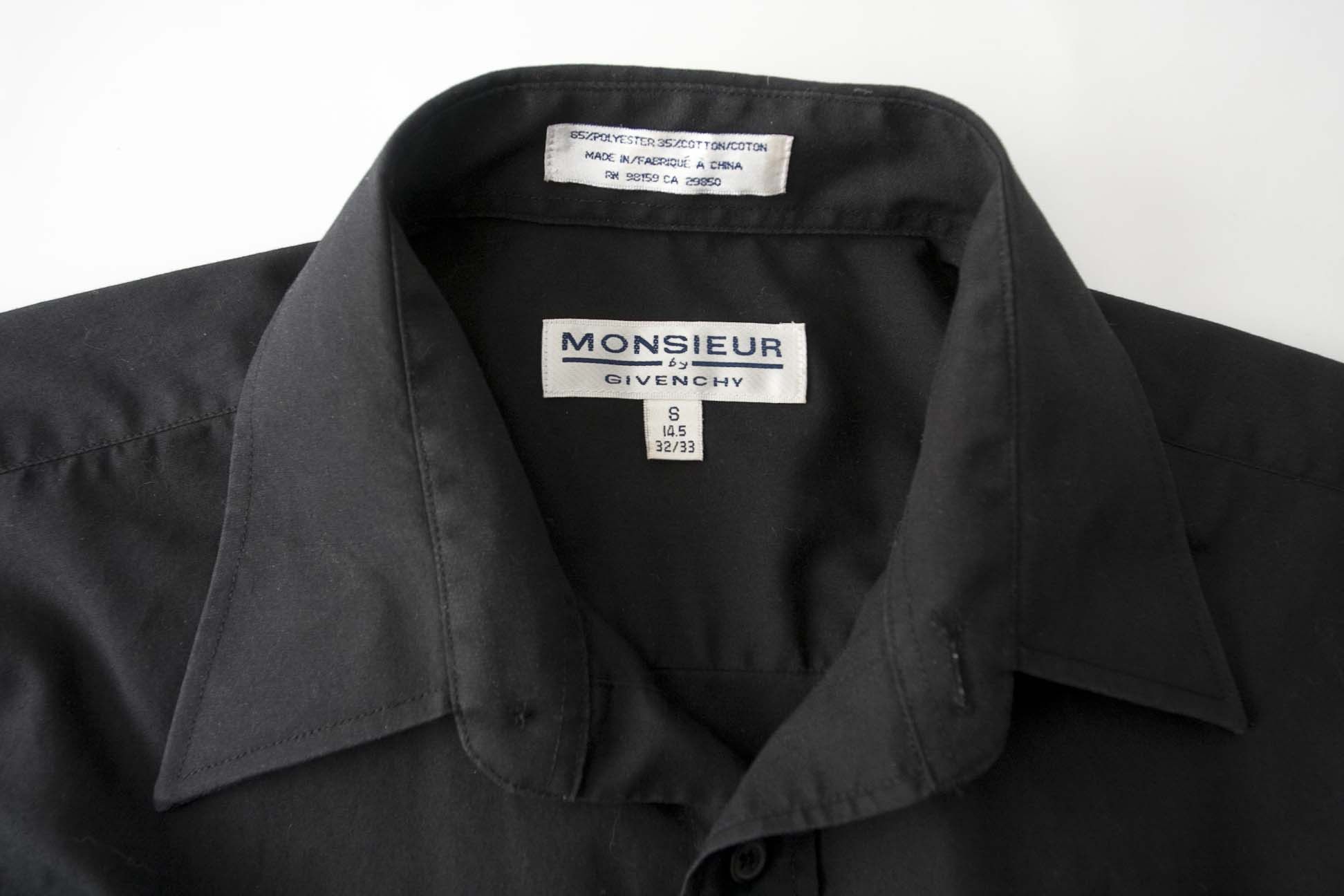 Givenchy Givenchy Monsieur Shirt Size 14.5/ S Black Size US S / EU 44-46 / 1 - 6 Thumbnail