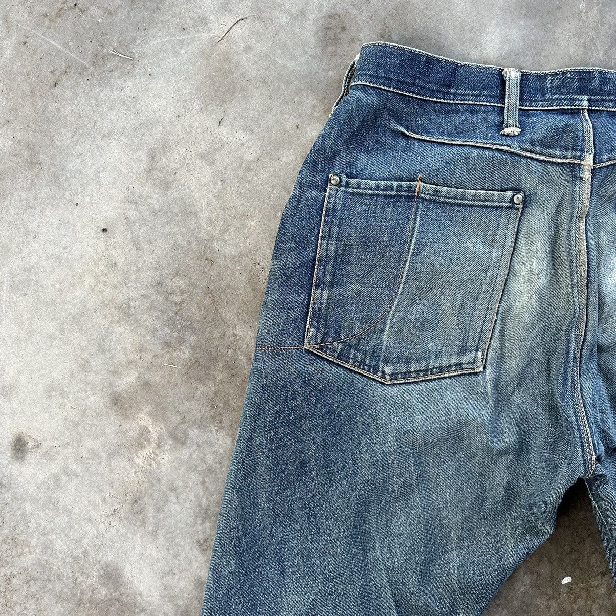 Edwin × Jean × Vintage Vintage Edwin E Function Rusty Faded Distressed Jean Denim Size US 32 / EU 48 - 13 Thumbnail