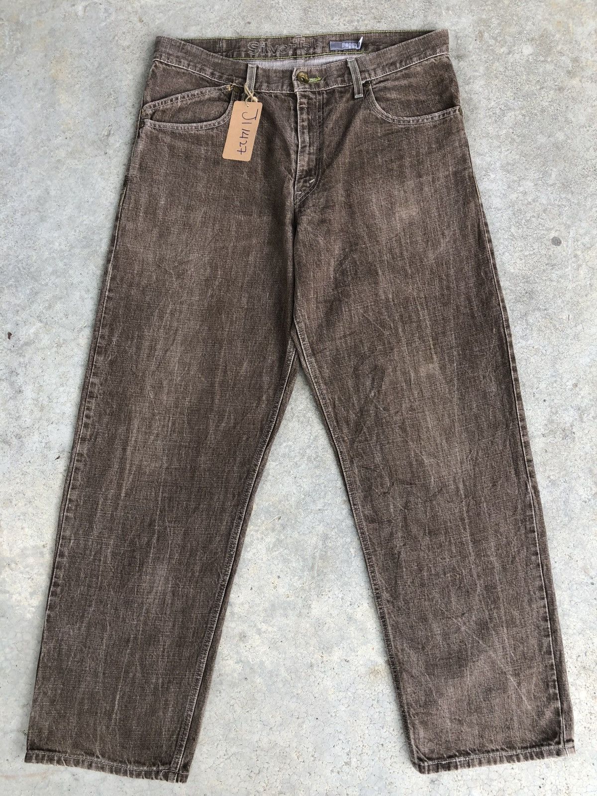 Levi's Baggy Levi’s Silvertab Distressed Jeans Size US 35 - 2 Thumbnail