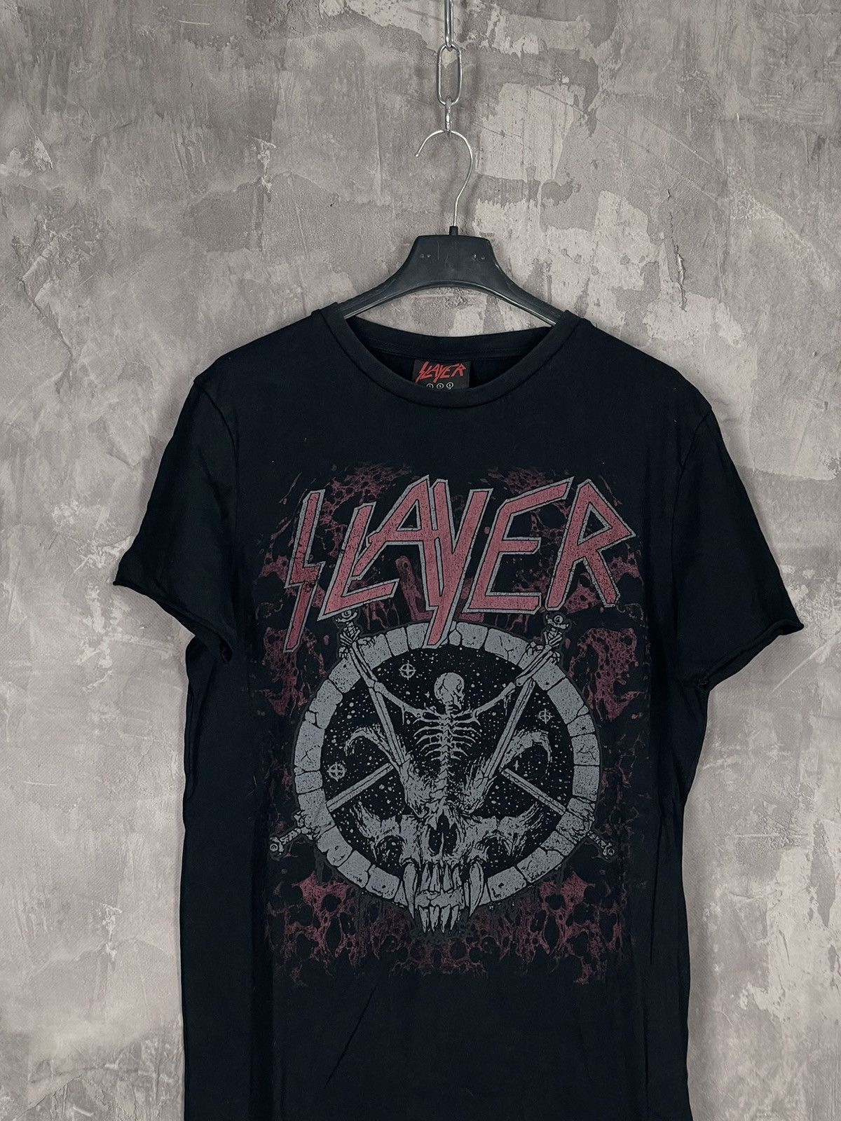 Slayer × Vintage VERY RARE SLAYER ROCK T-SHIRT BAND METAL PUNK 90s Y2K RETRO Size US S / EU 44-46 / 1 - 2 Thumbnail
