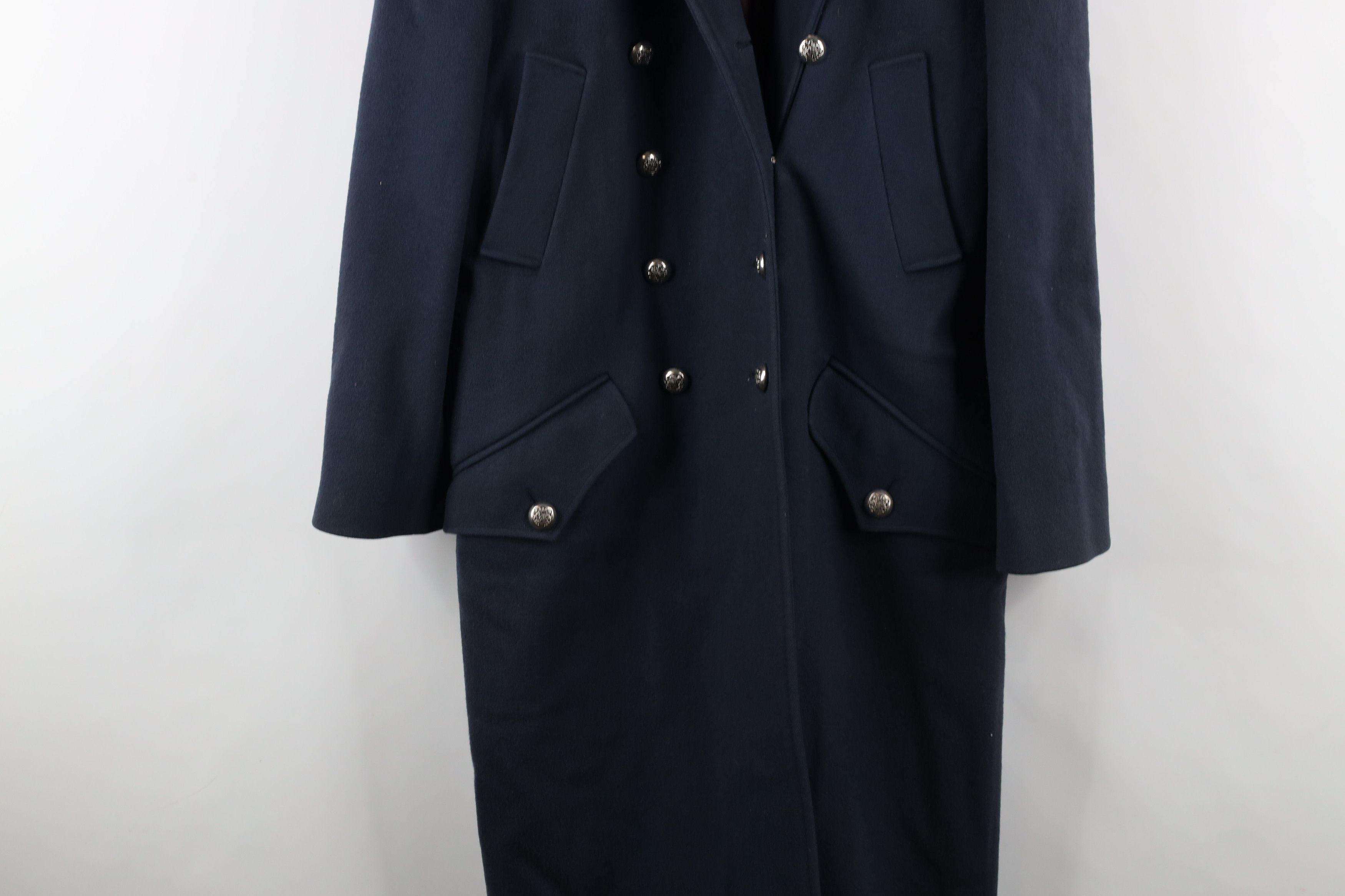 Vintage Vintage 90s Streetwear Military Style Wool Trench Coat USA Size XL / US 12-14 / IT 48-50 - 3 Thumbnail
