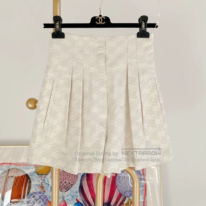 Fendi Fendi White Printed Shorts Size 25" / US 0 / IT 36 - 2 Thumbnail
