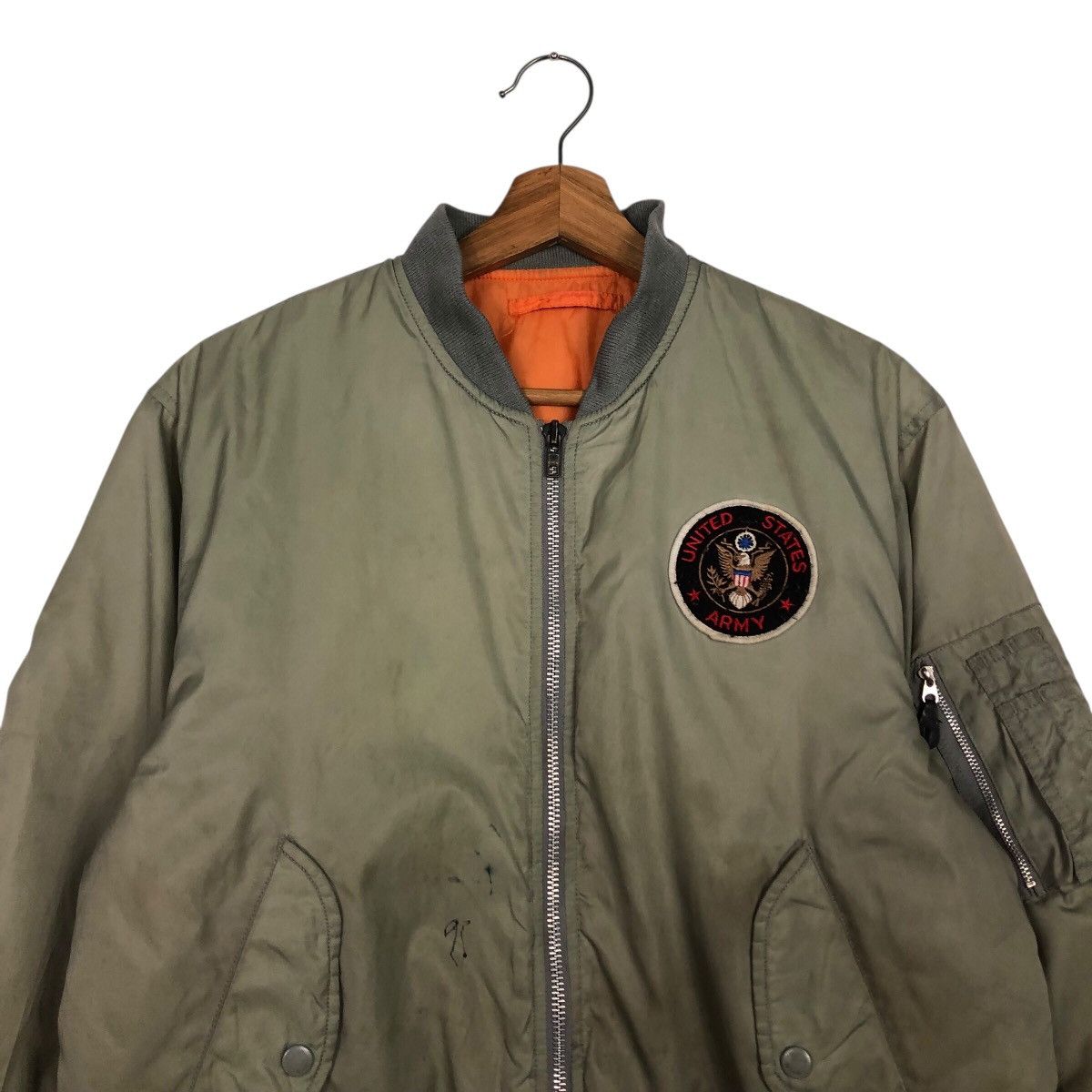 Japanese Brand 📌Vintage Fly Bomber Jacket United State Military Size US M / EU 48-50 / 2 - 4 Thumbnail