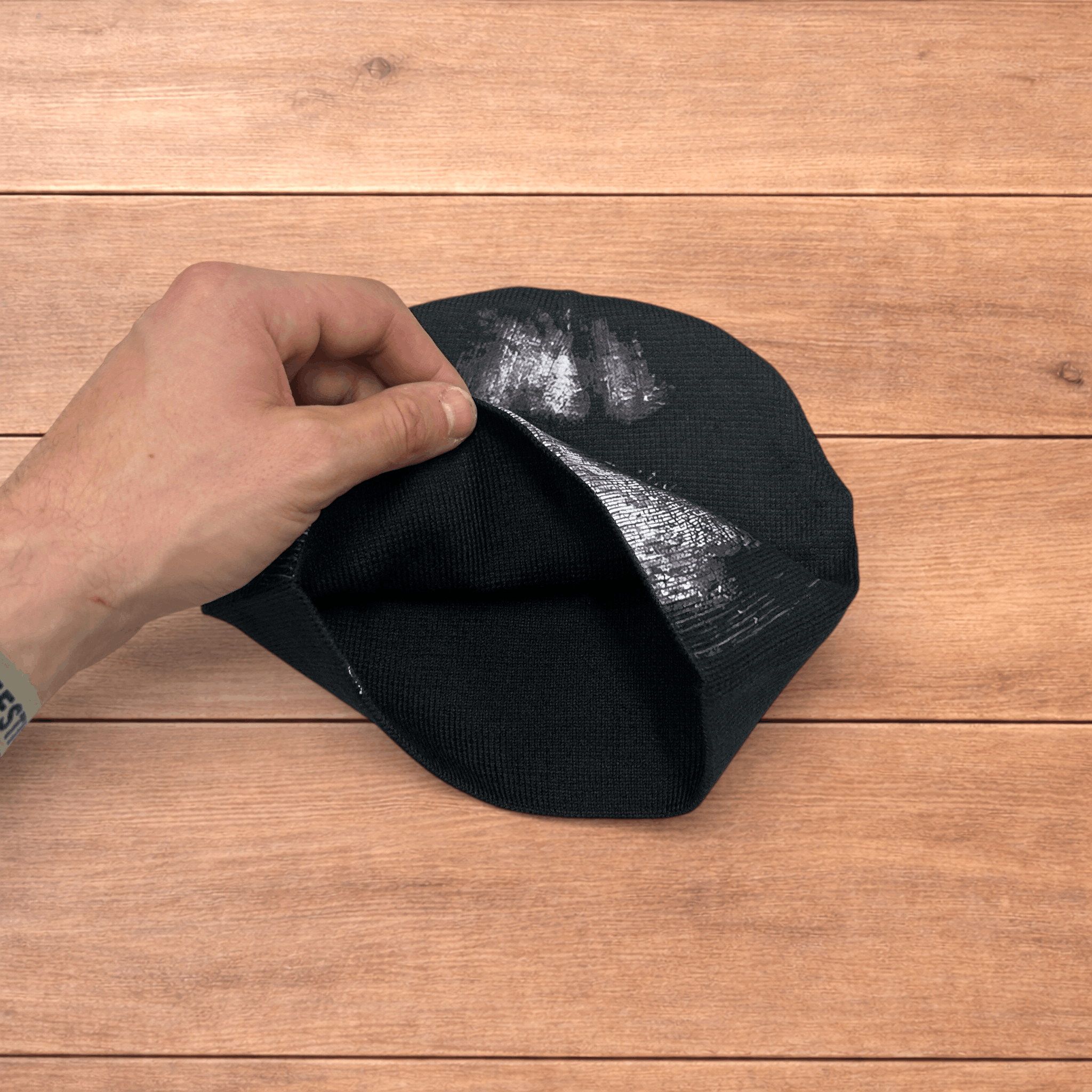 Japanese Brand Japanese vintage style beanie in black with graphic design. Size ONE SIZE - 3 Thumbnail
