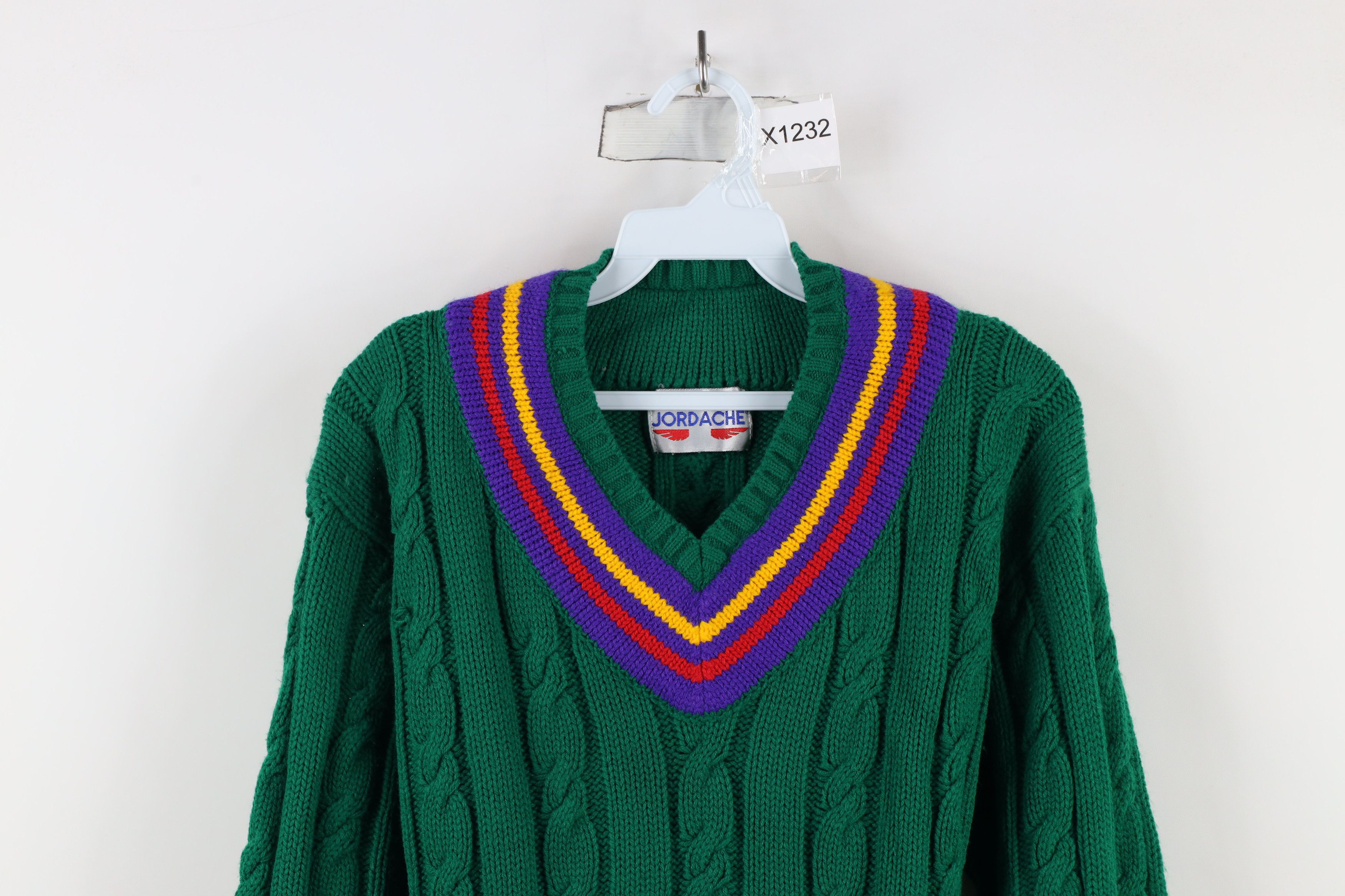 Vintage Vintage 90s Dapper Streetwear Chunky Cable Knit Sweater Size S / US 4 / IT 40 - 2 Thumbnail