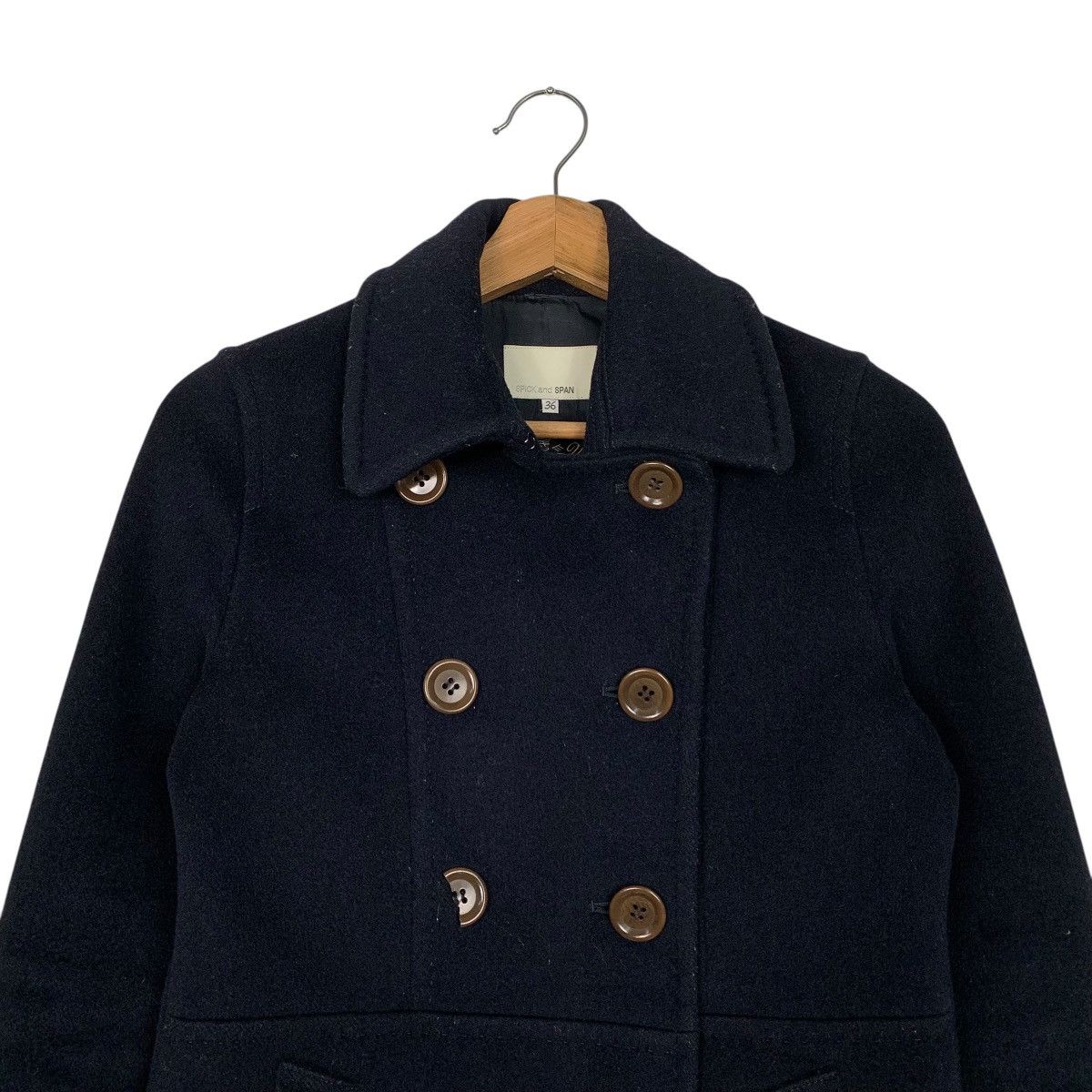 Japanese Brand Spick And Span Double Breasted Wool Cashmere Jacket Size S / US 4 / IT 40 - 2 Thumbnail