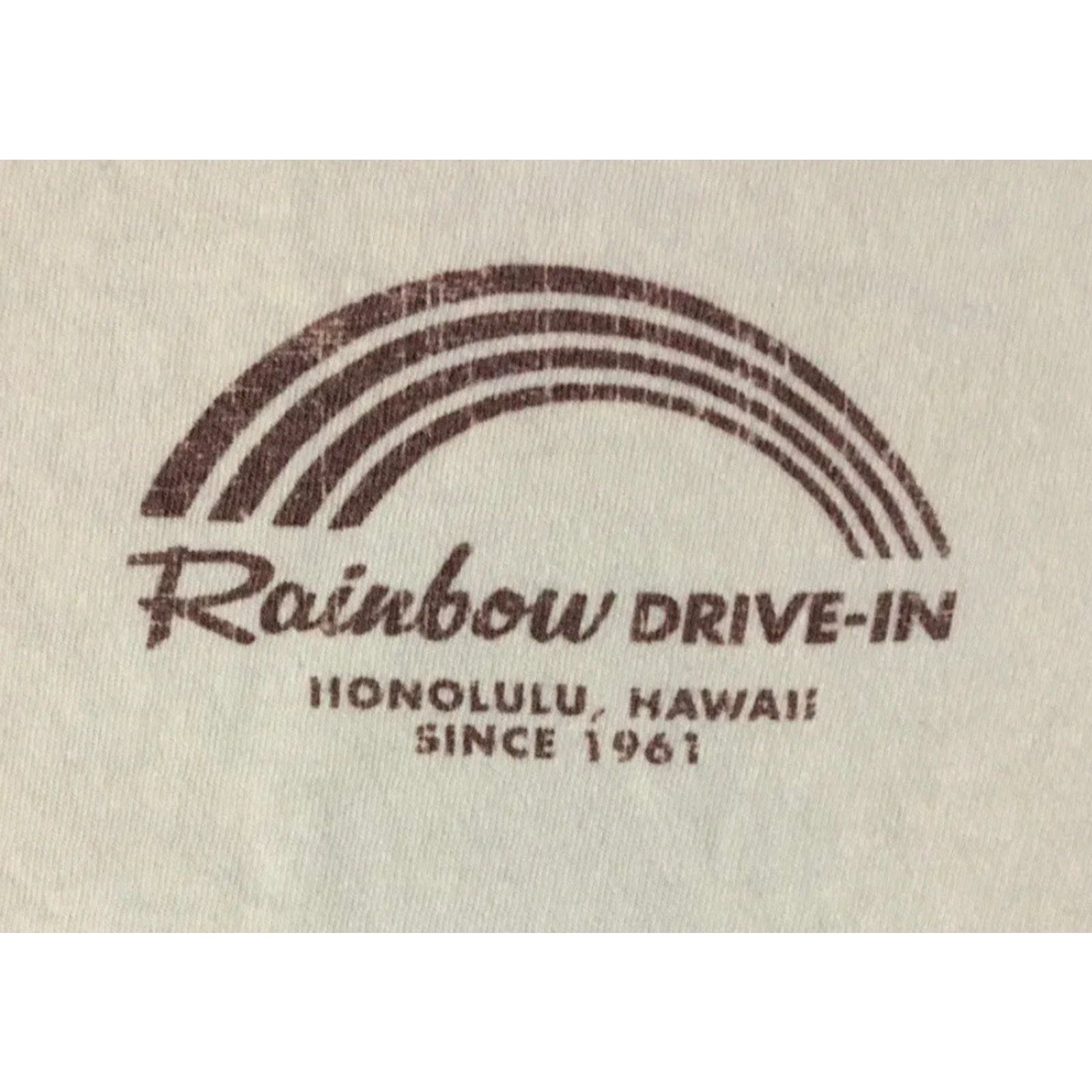 Rainbow Hawaii Rainbow Drive In Faded Shirt M USA Beach Flower Surf Skate Grunge Vtg TC Size US M / EU 48-50 / 2 - 4 Thumbnail