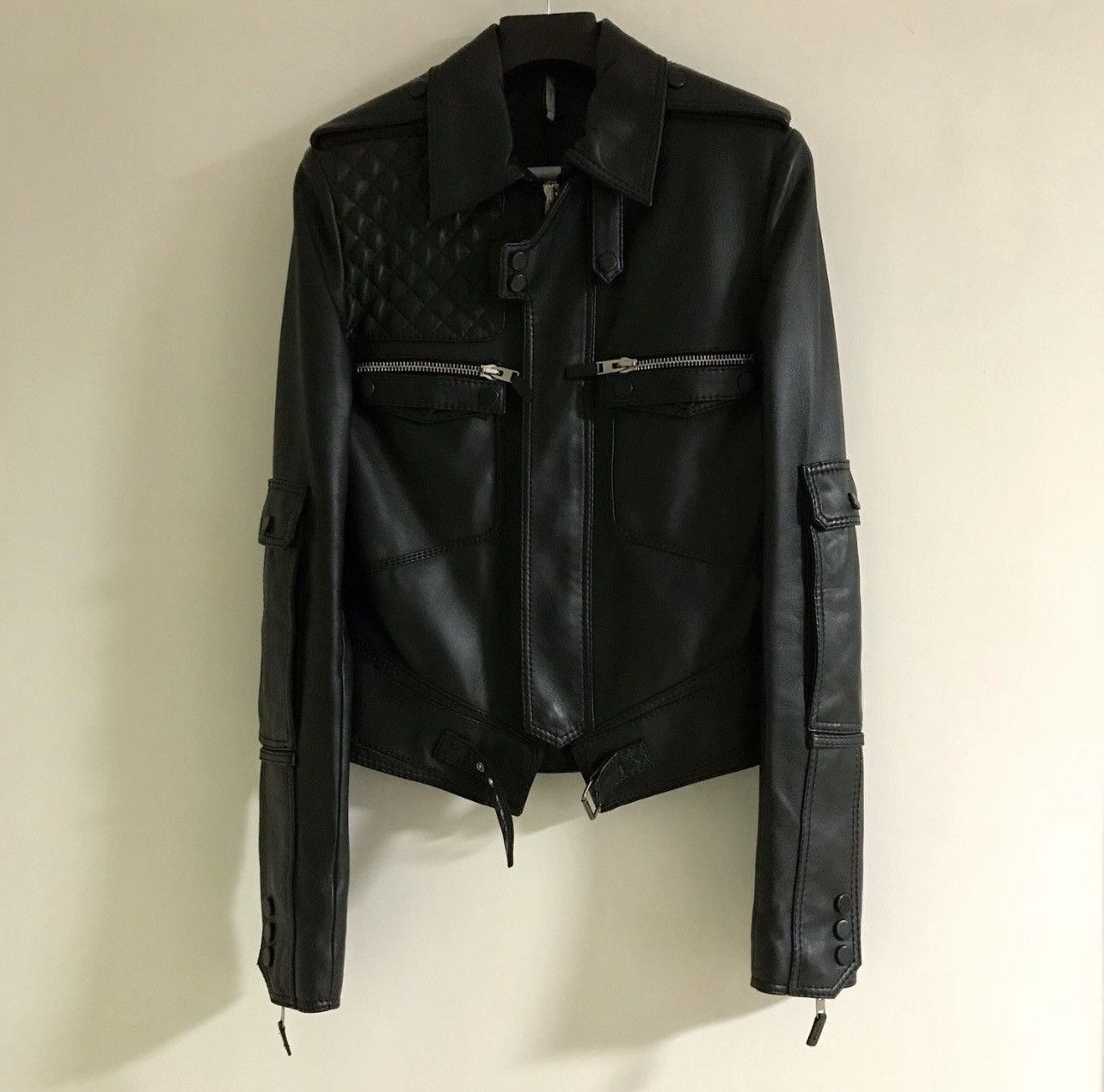 Hedi Slimane dior homme 07SS leather jacket 44 slp celjne ysl hedi Size US S / EU 44-46 / 1 - 1 Thumbnail