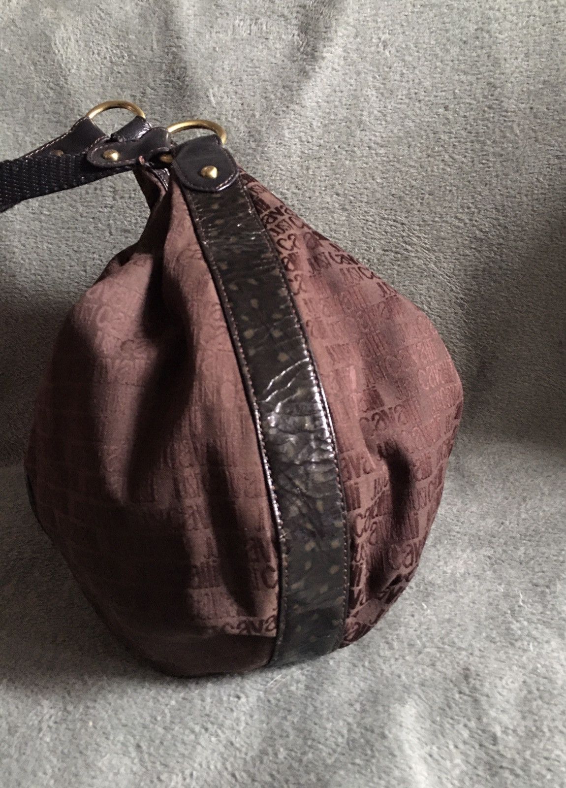 Just Cavalli × Roberto Cavalli JUST CAVALLI Brown Monogram Handbag Shoulder Bag Size ONE SIZE - 5 Thumbnail