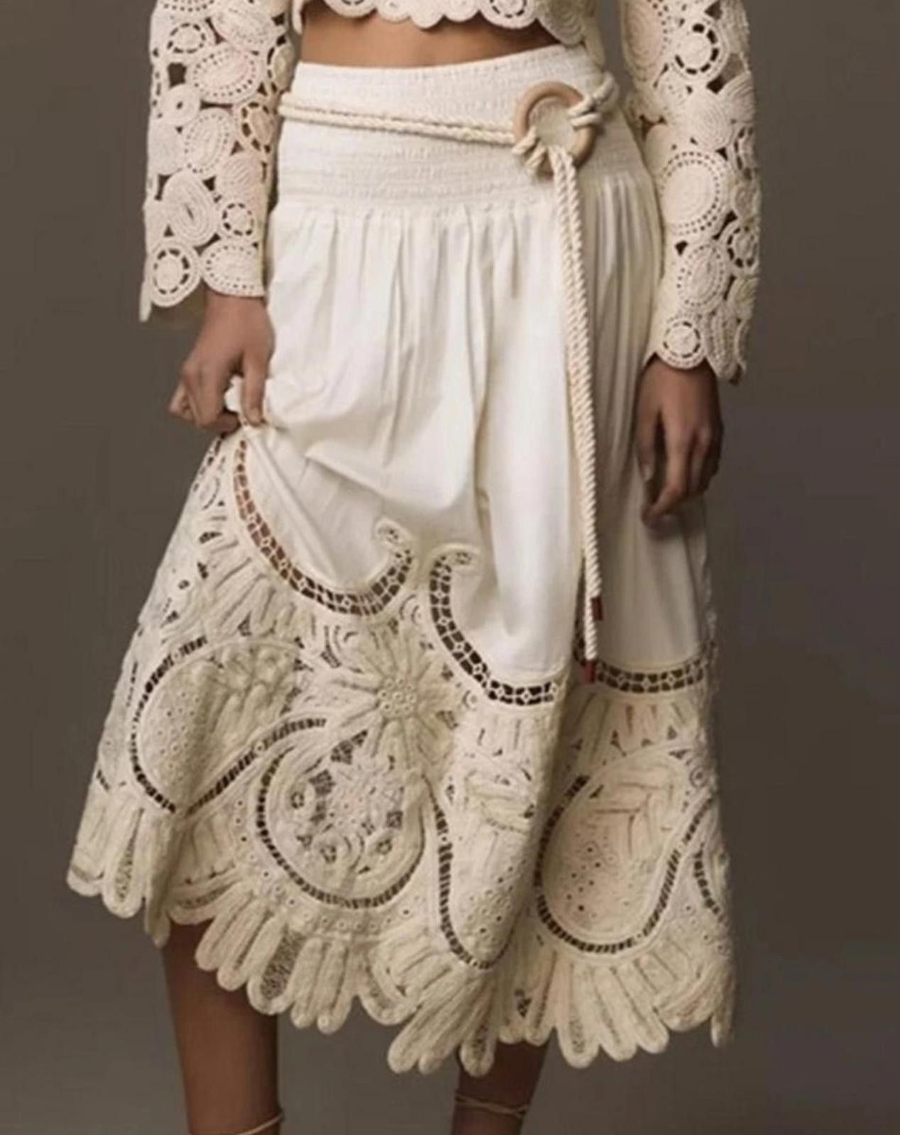 Anthropologie $328 NWT Anthro Love The Label Boho Maxi Skirt XS/S/Med* Size 28" / US 6 / IT 42 - 1 Thumbnail