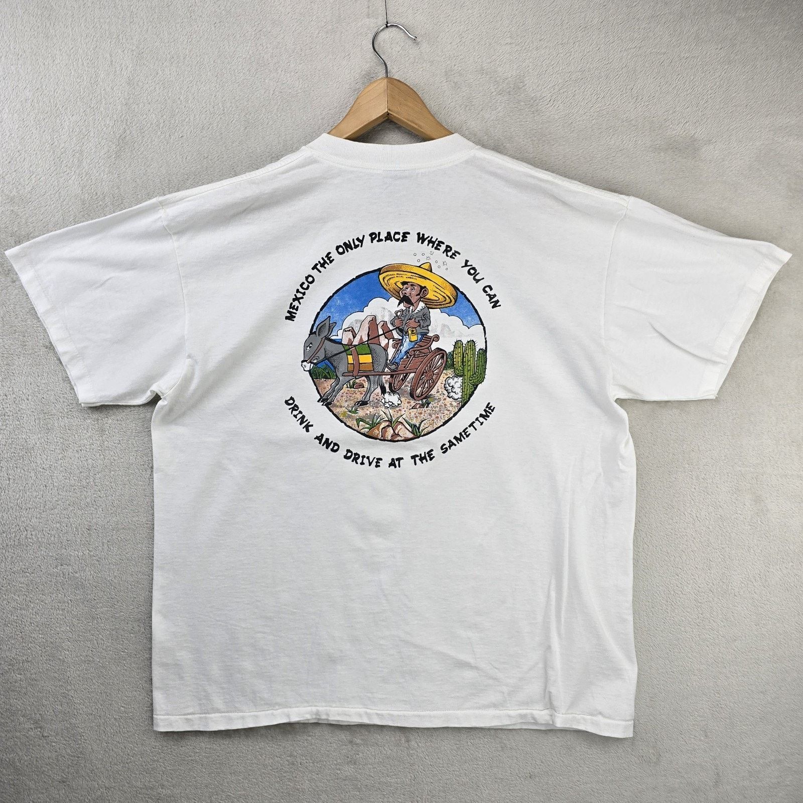 Other Vtg Mexico Drink And Drive At The Same Time Shirt XL Donkey Size US XL / EU 56 / 4 - 7 Thumbnail