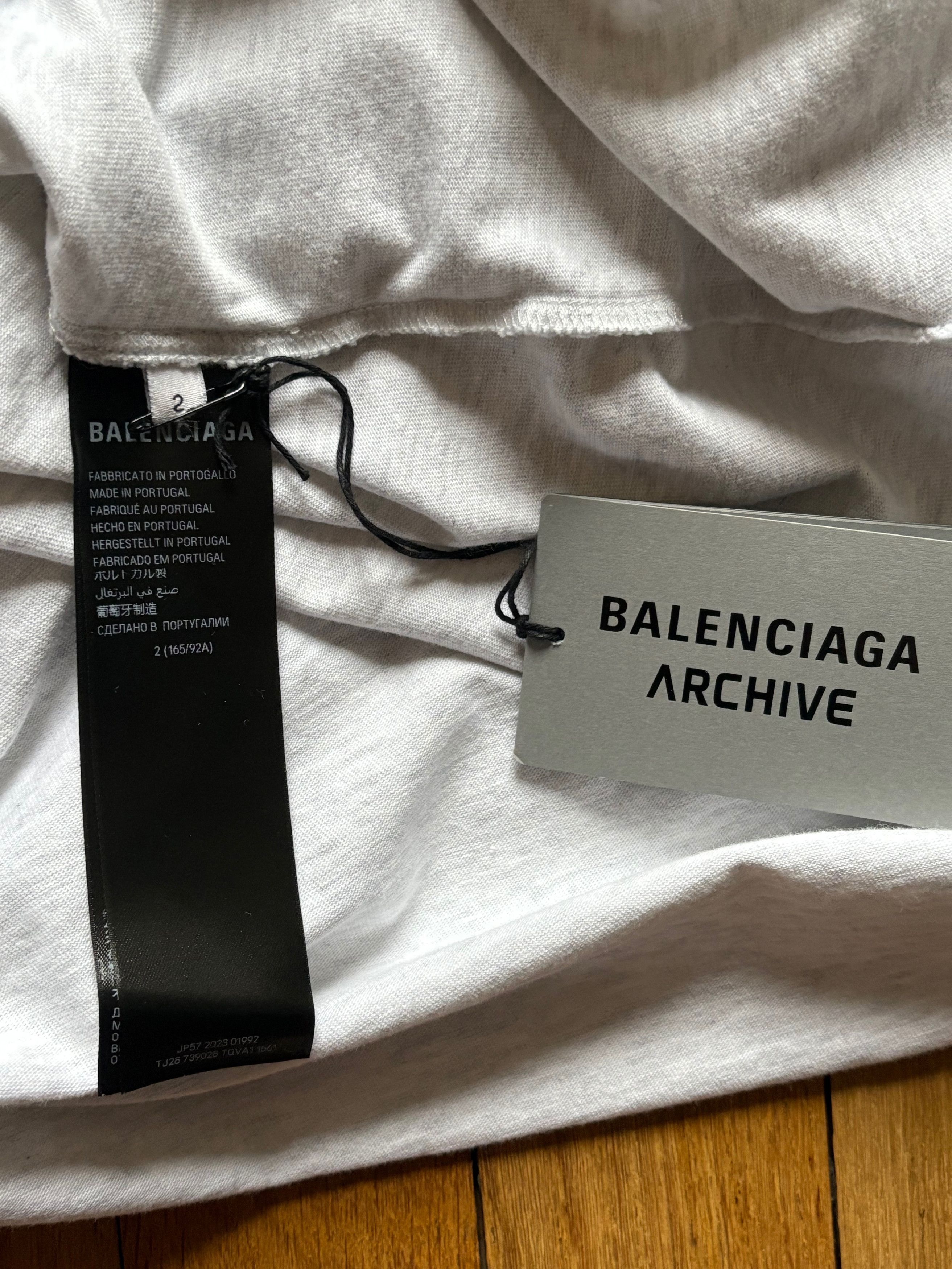 Balenciaga Balenciaga ARCHIVE SERIES Connected Short Sleeve T-Shirt Size US M / EU 48-50 / 2 - 7 Thumbnail