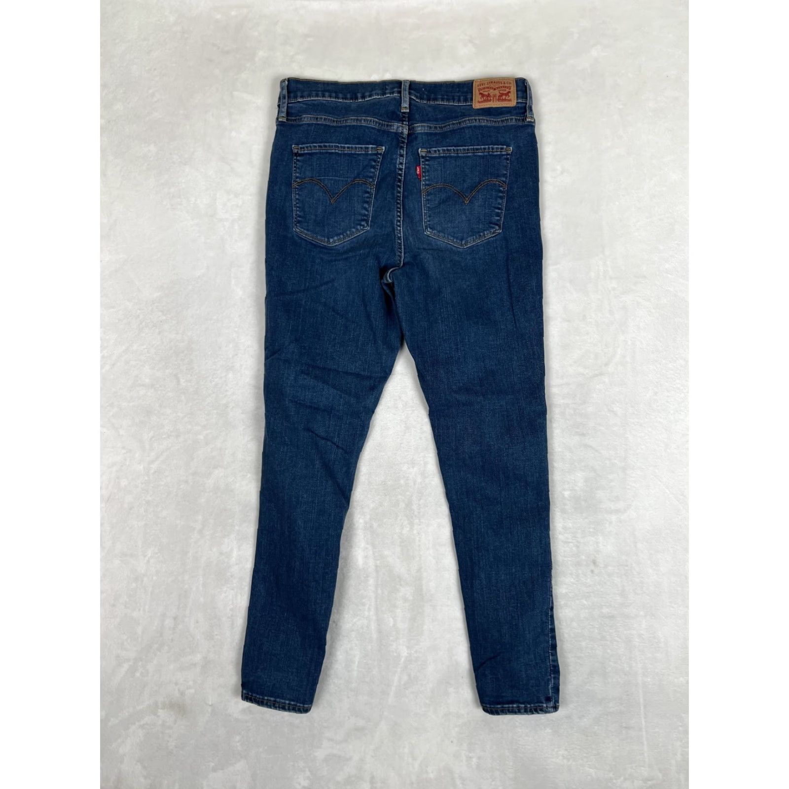 Levi's Levi's 720 High Rise Super Skinny Jeans Womens 30 Blue Medium Wash Denim Stretch Pocket Zip Back Pockets Size 30" / US 8 / IT 44 - 6 Thumbnail