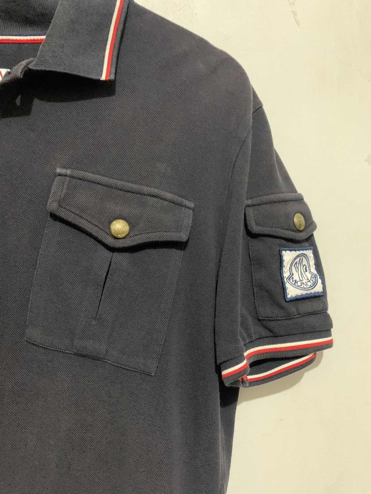 Moncler Gamme Bleu Moncler Polo Shirt Gamma Bloo Pocket Karati Size M Original Size US M / EU 48-50 / 2 - 2 Thumbnail