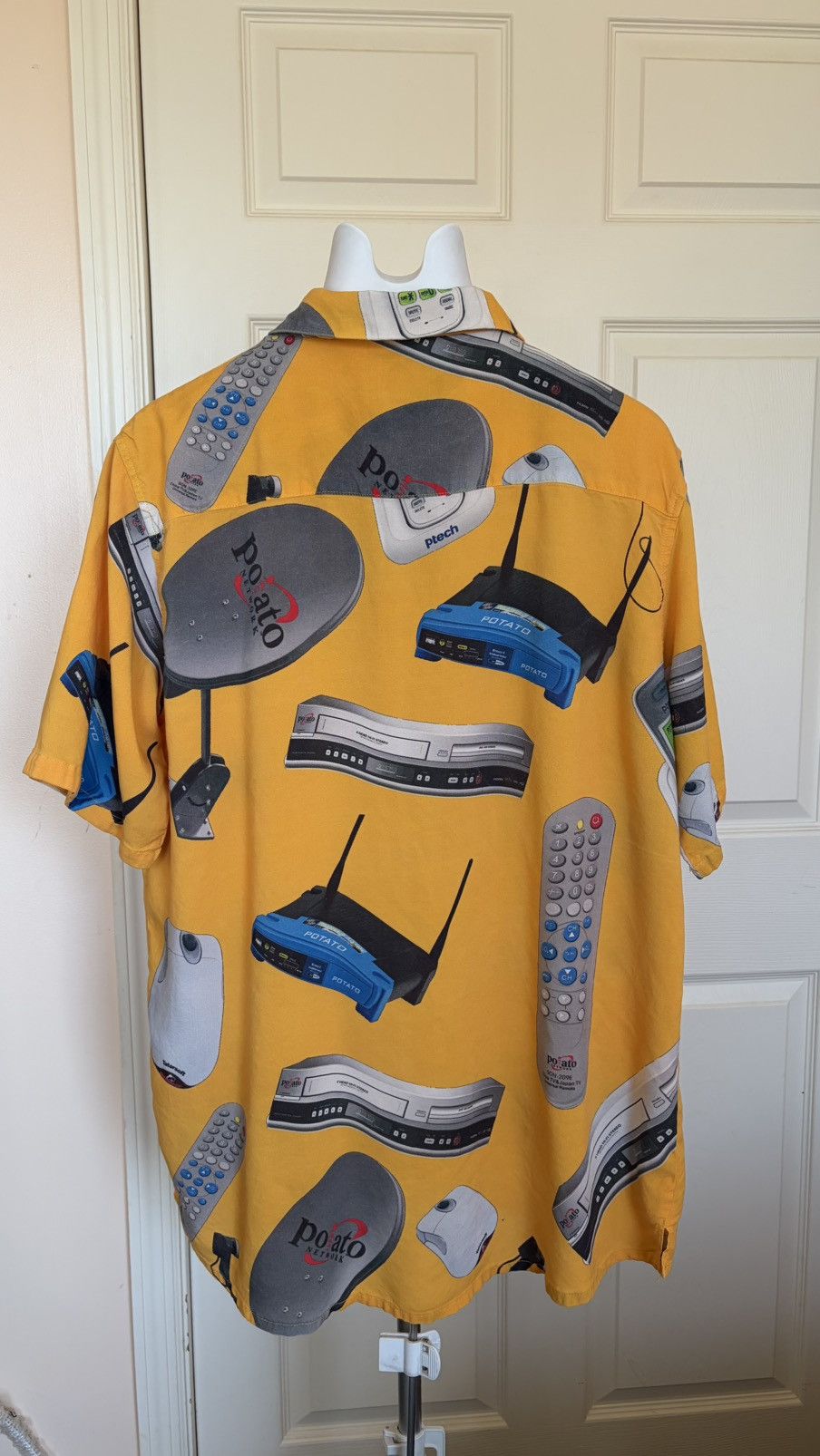 Imran Potato Imran Potato “Potato Tech” Button Up Shirt Yellow XL Size US XL / EU 56 / 4 - 3 Thumbnail