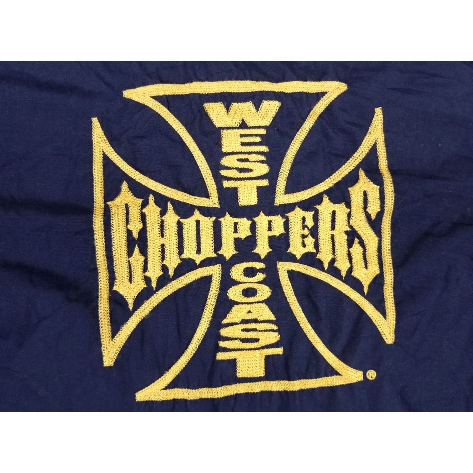 Vintage VINTAGE West Coast Choppers Motorcycle Jesse James Navy Work Wear Shirt L Navy Blue Cotton T-Shirt Mens Brazil? Size US L / EU 52-54 / 3 - 2 Thumbnail