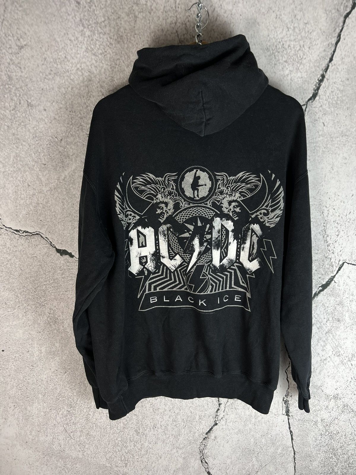Band Tees × Vintage Rare 00s Vintage AC/DC Hoodie Size US L / EU 52-54 / 3 - 2 Thumbnail