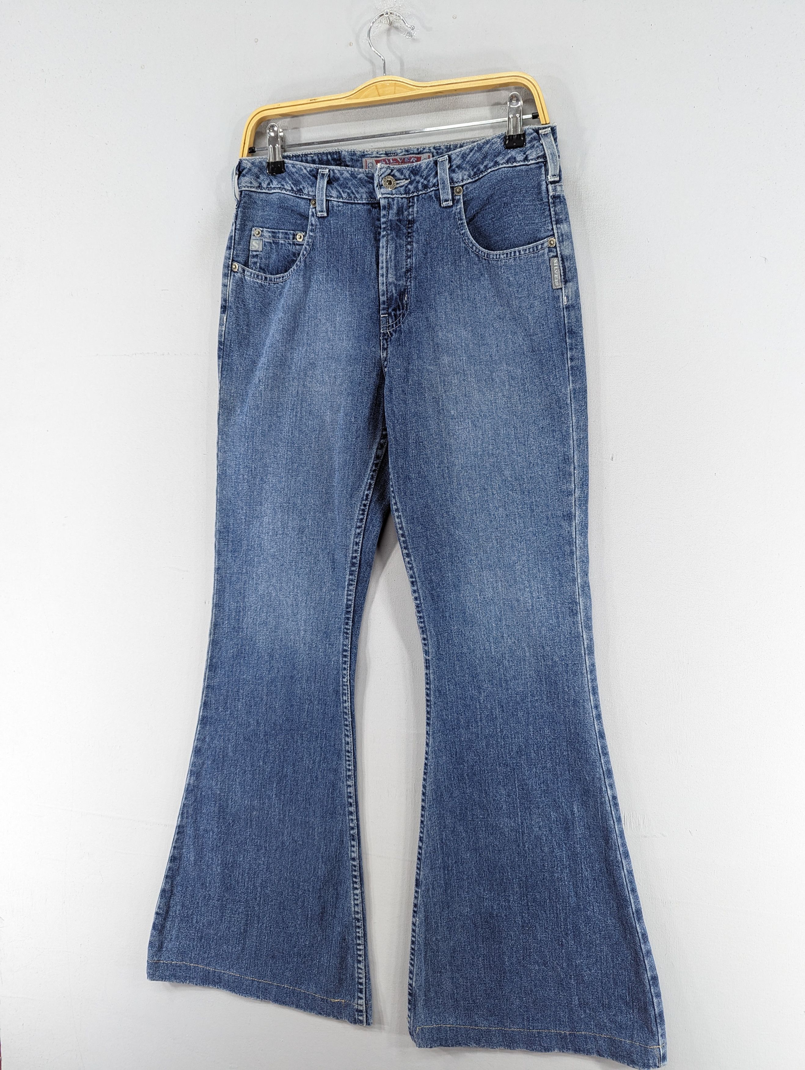 If Six Was Nine Silver Jeans Women Flare Denim Blue Bootcut Jean Size 29" - 2 Thumbnail