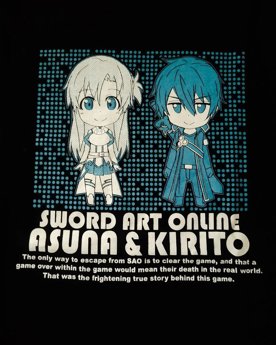 Anime × Japanese Brand Sword Art Online Chibi Asuna x Kirito Anime Tees Muse Size US M / EU 48-50 / 2 - 2 Thumbnail