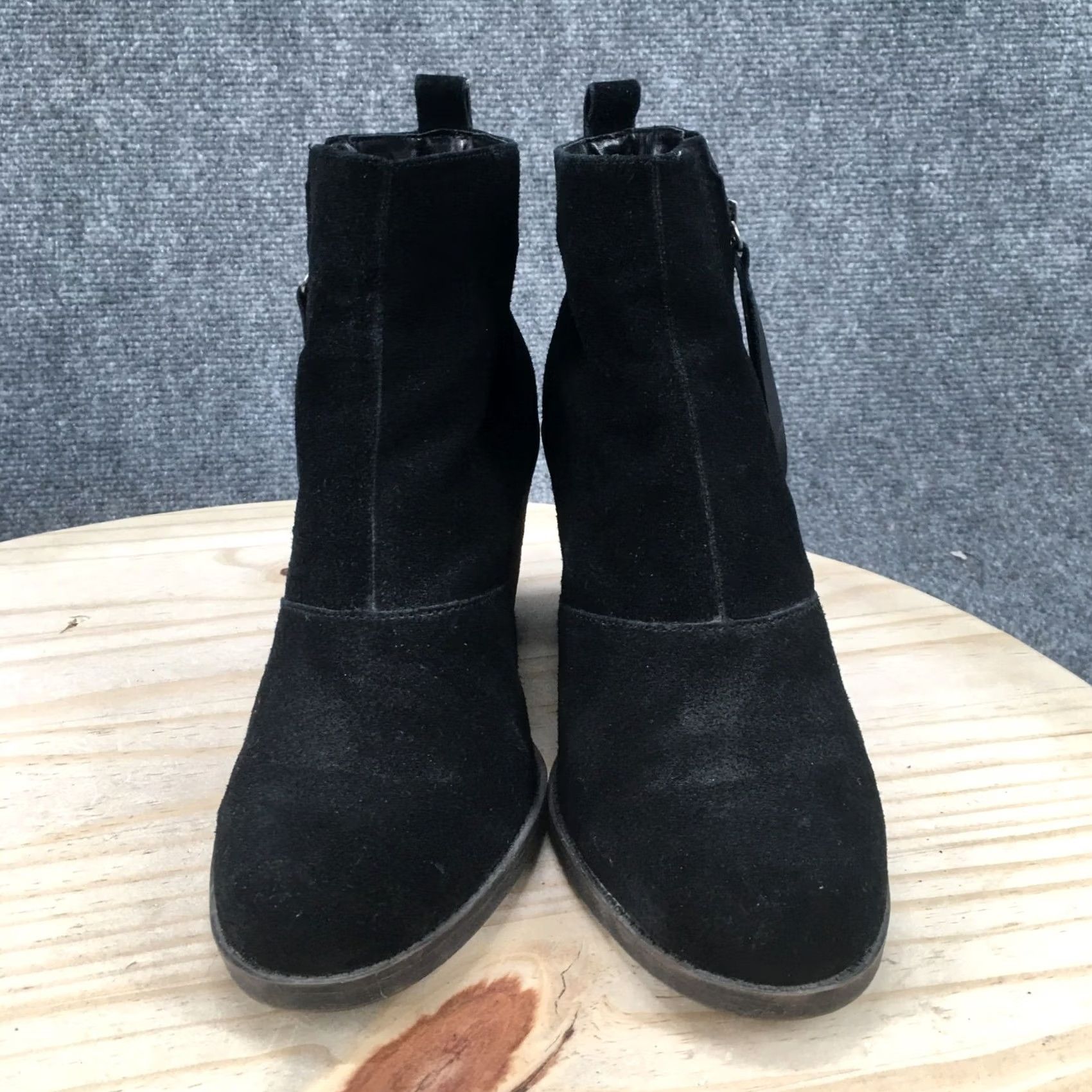 Dolce Vita DV By Dolce Vita Boots Womens 9.5 Ankle Booties Heels Black Leather Side Zip Mens? Size US 10 / IT 40 - 7 Thumbnail