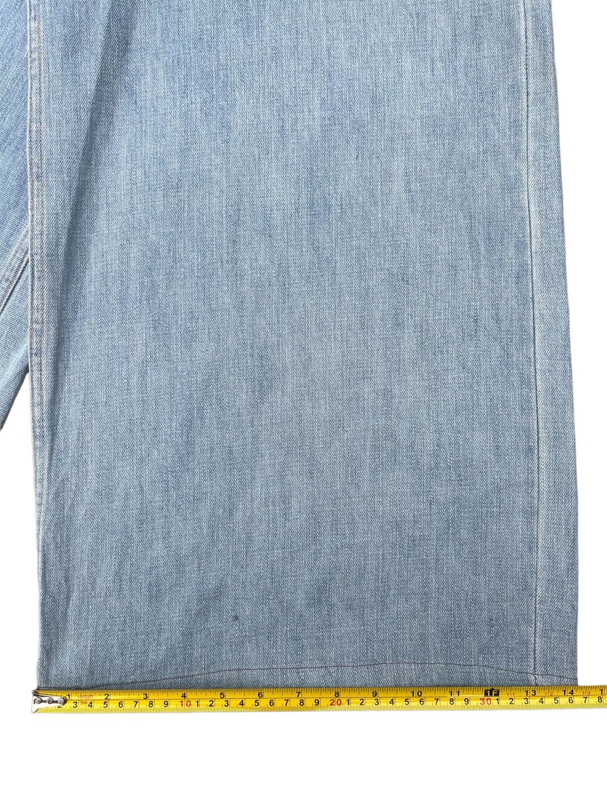Japanese Brand Vintage Japanese Brand Light Blue Knee Length Wide Leg Jeans Size US 28 / EU 44 - 14 Thumbnail