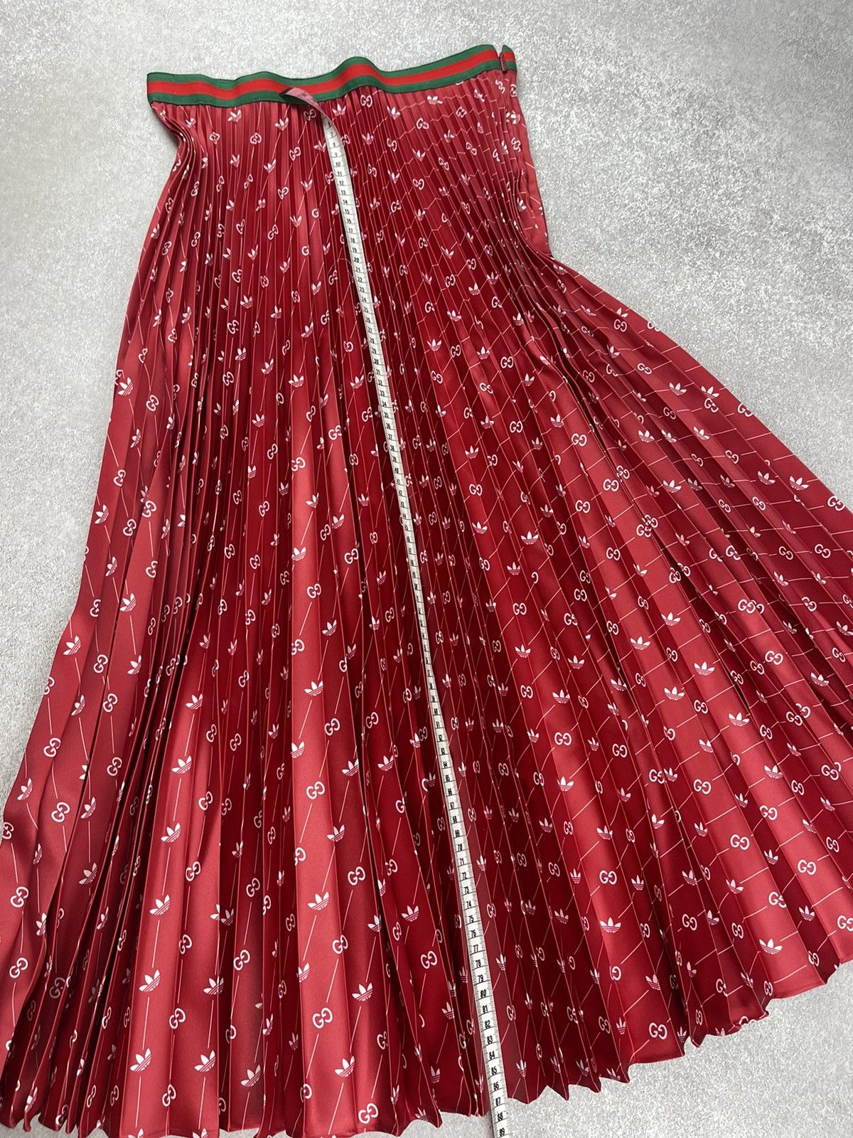 Gucci Adidas x Gucci Polyester Red Skirt Size 42 Size 28" / US 6 / IT 42 - 20 Thumbnail