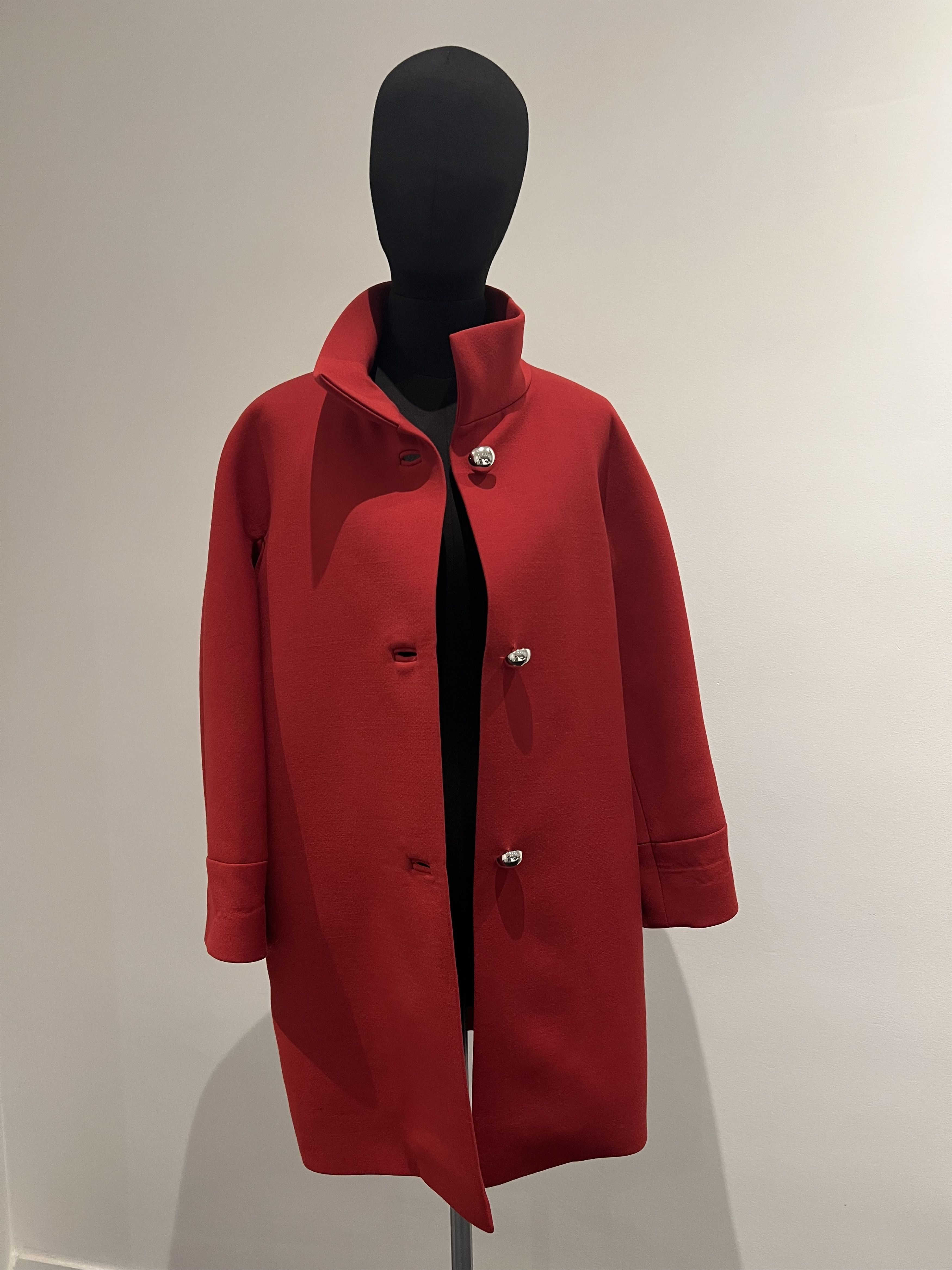 Balenciaga Balenciaga by Nicolas Ghesquière Red Coat ( FW Collection) Size S / US 4 / IT 40 - 4 Thumbnail