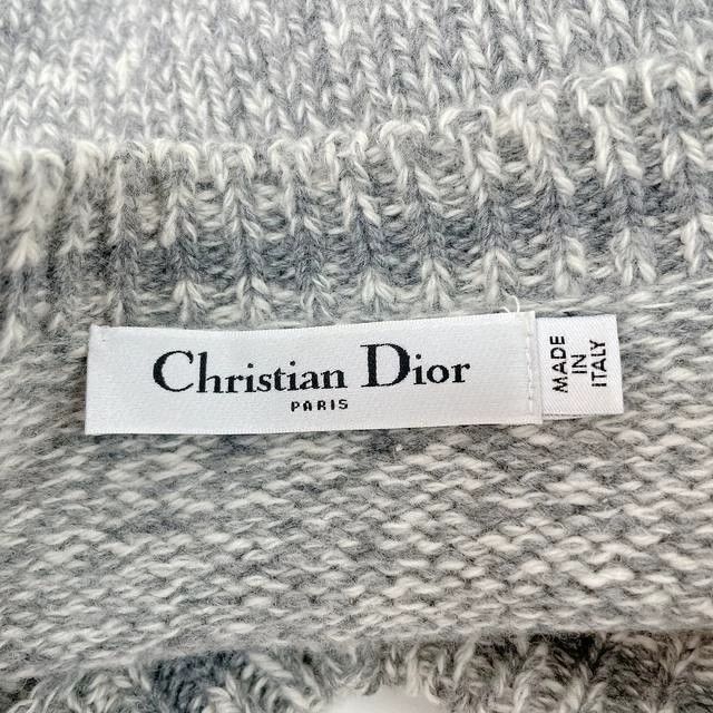 Dior Dior Gray logo embroidered knitted sweater Size XXS / US 00 / IT 34 - 6 Thumbnail