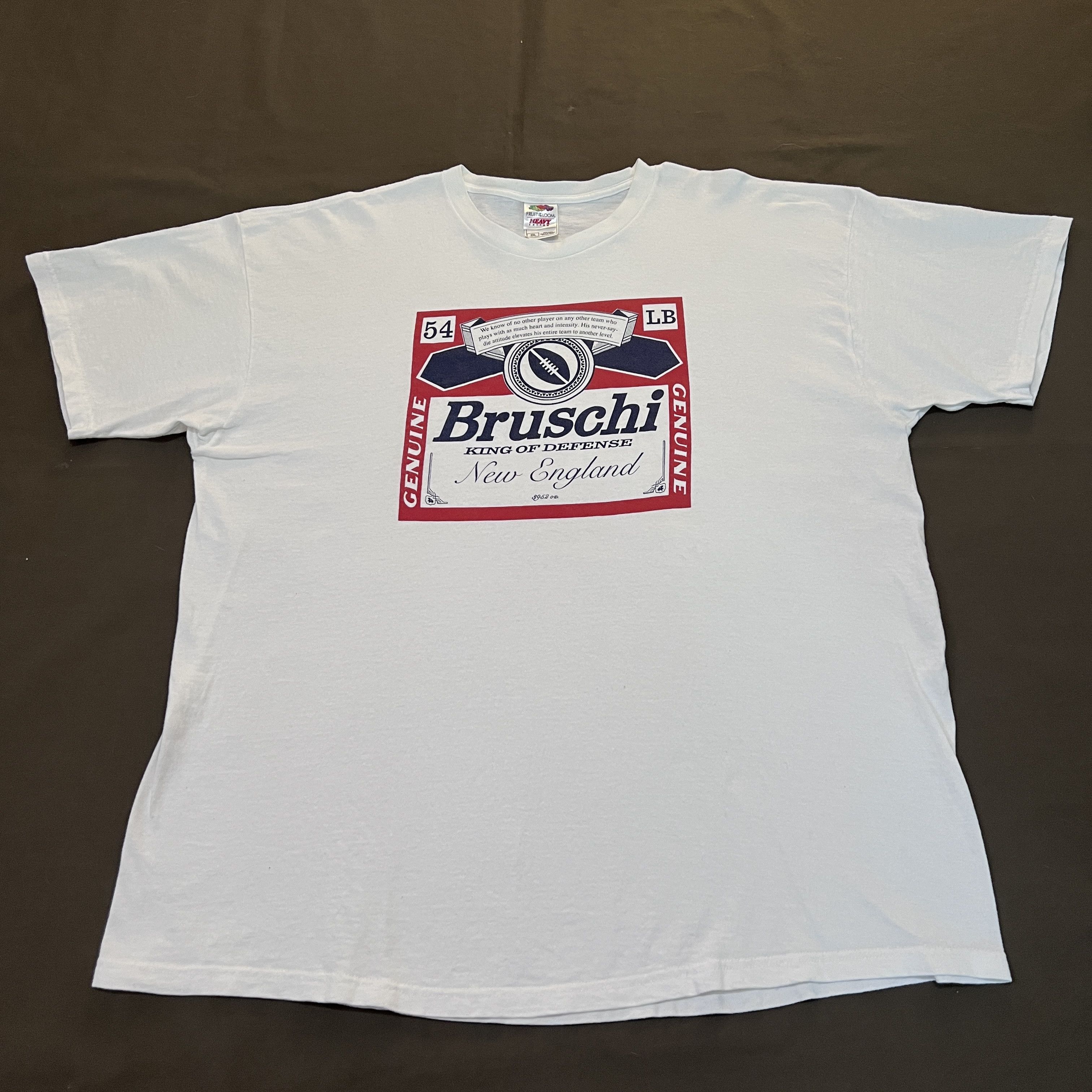 NFL Vintage Y2K NFL Tedy Bruschi King of Defense Tee 2XL Size US XXL / EU 58 / 5 - 2 Thumbnail
