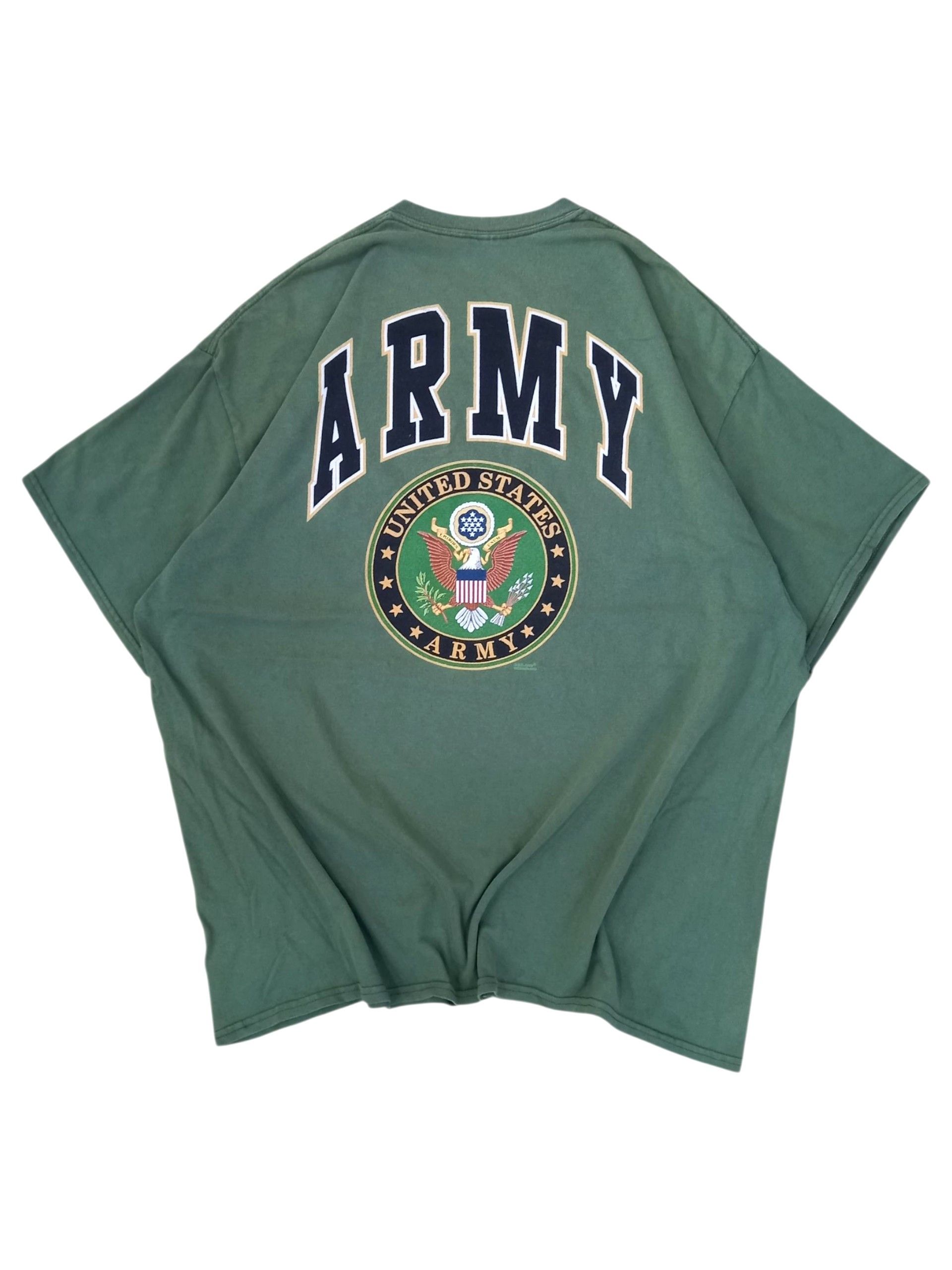 Vintage Vintage Y2K U.S ARMY Big Backhit Tee Size US XXL / EU 58 / 5 - 1 Thumbnail