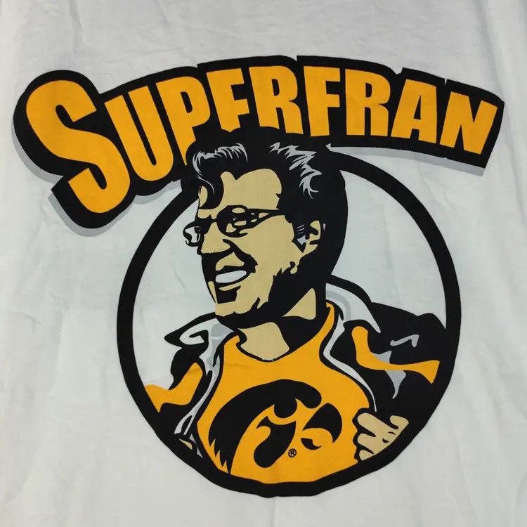 Fruit Of The Loom IOWA Hawkeyes Basketball Coach Francis John McCaffery Tshirt Size US XL / EU 56 / 4 - 4 Thumbnail