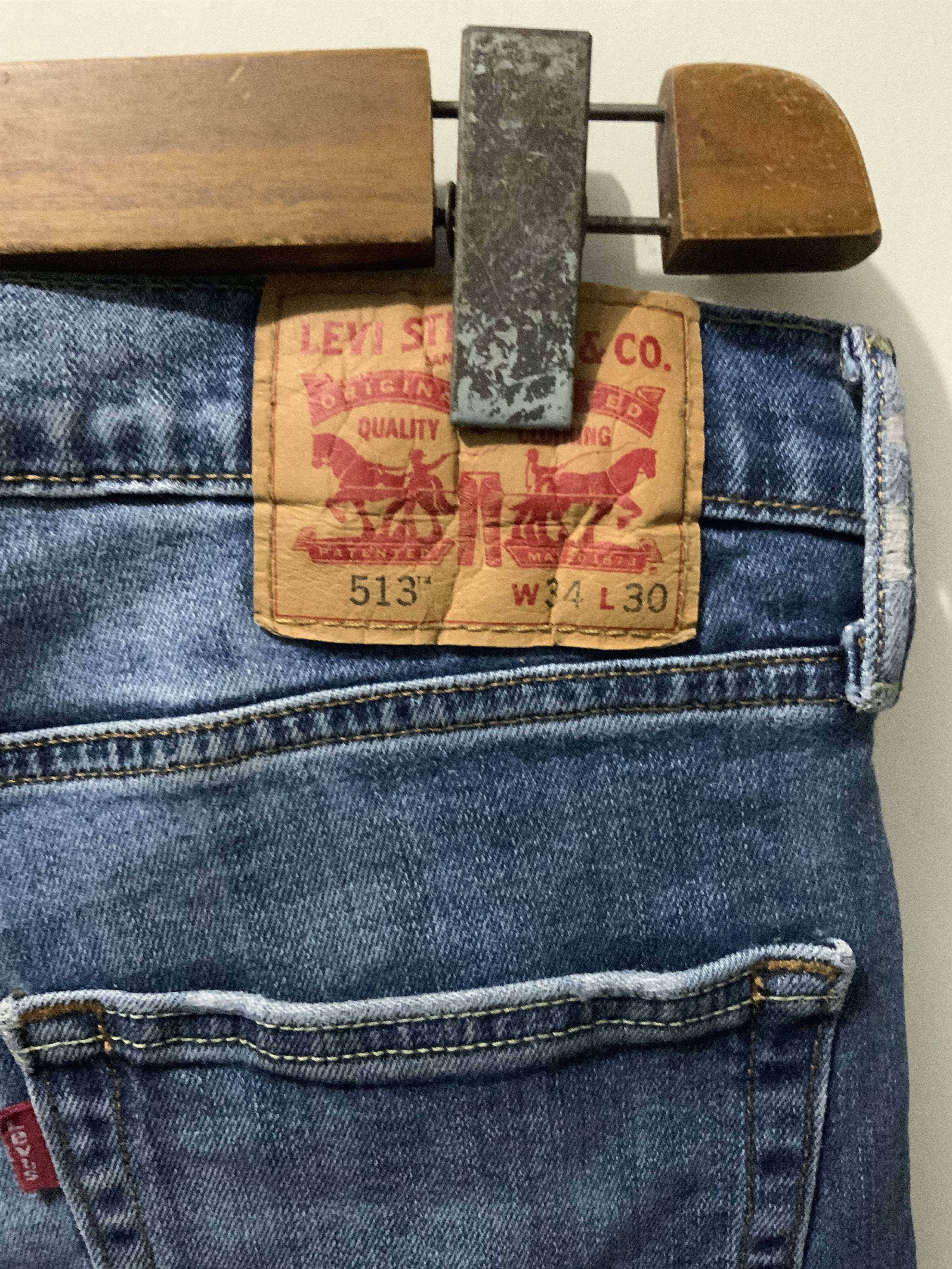 Levi's Levis 513 Acid Light Wash Jeans Size US 34 / EU 50 - 14 Thumbnail