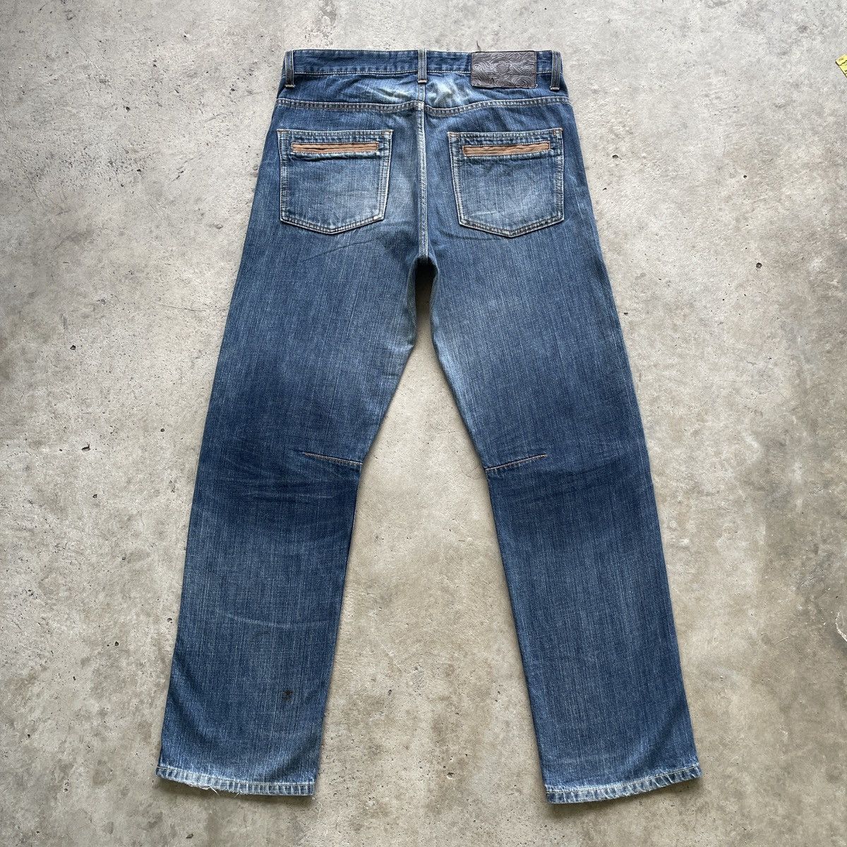 Japanese Brand Vintage ILLS Japan Faded Denim Jeans Pants W34x30.5 Size US 34 / EU 50 - 10 Thumbnail