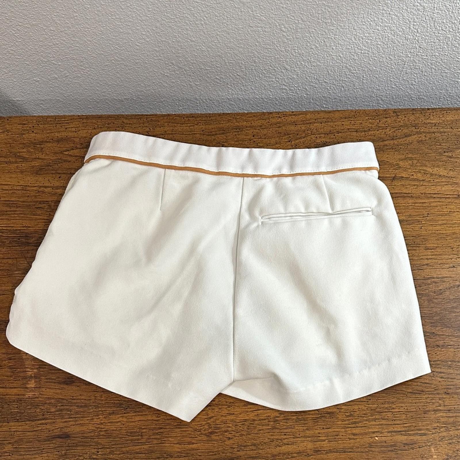 Other Paul Sullivan Sportswear Stylish White Shorts Tan Accents Size US 32 / EU 48 - 3 Thumbnail