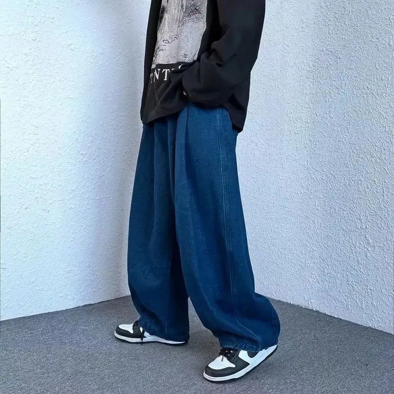 Japanese Brand Retro loose straight leg wide leg jeans Size US 32 / EU 48 - 1 Thumbnail