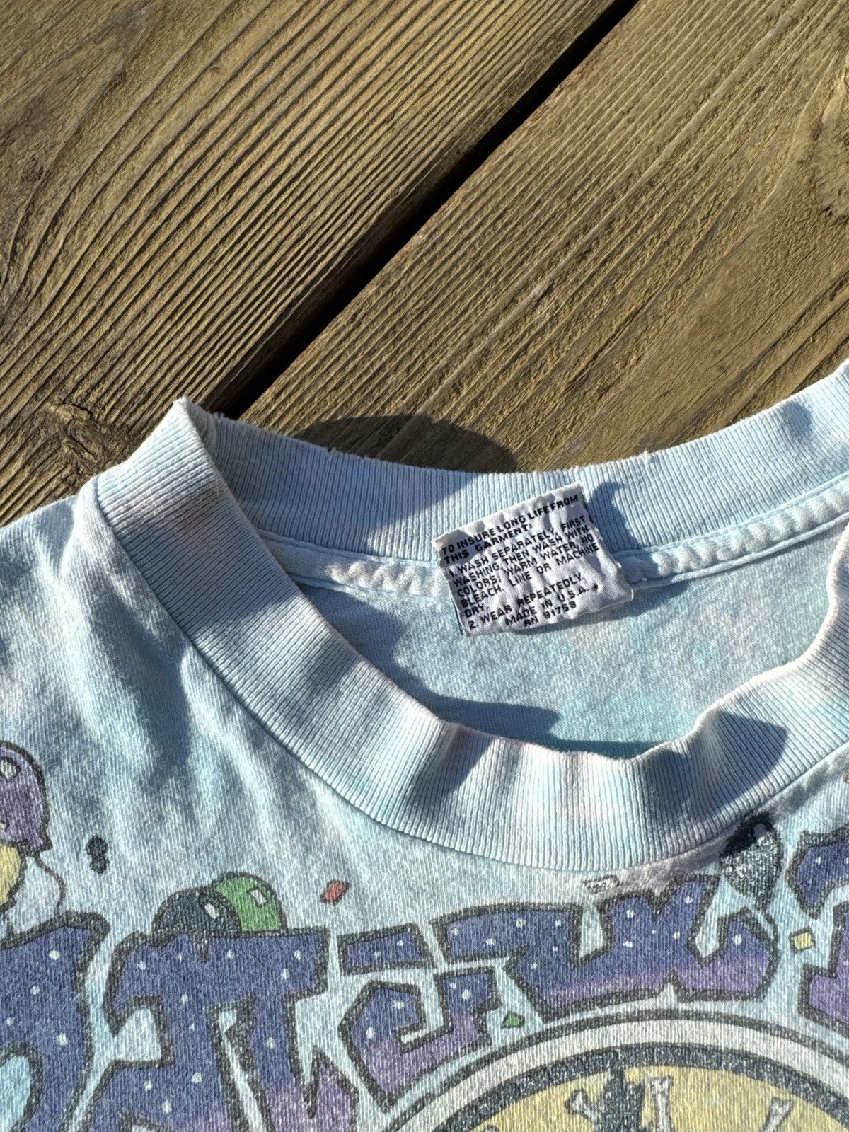 Liquid Blue 1991 Grateful Dead Liquid Blue Tee NYE Tie Dye Concert Tour Size US L / EU 52-54 / 3 - 6 Thumbnail