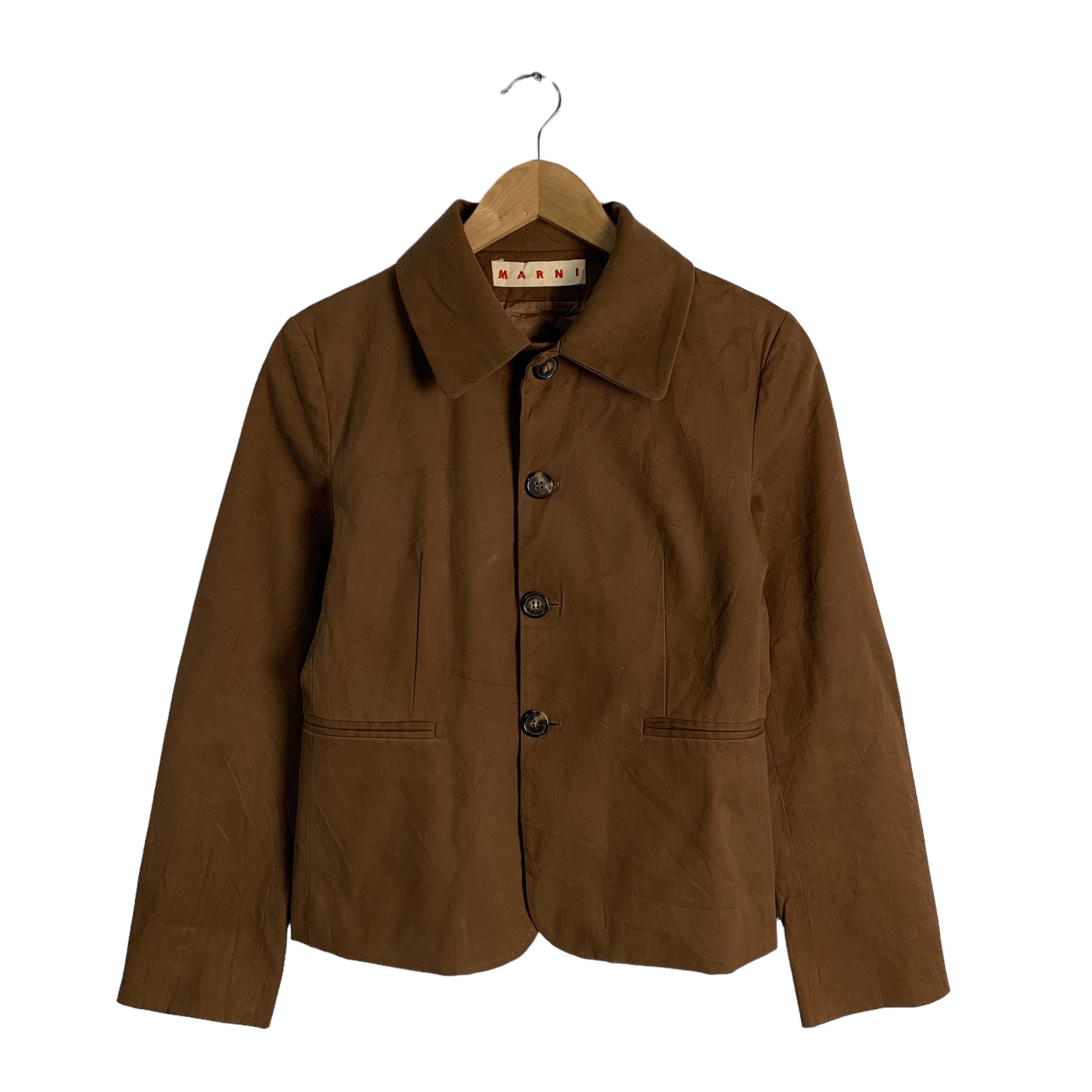 image of Marni Jacket in Brown, Women's (Size Small)