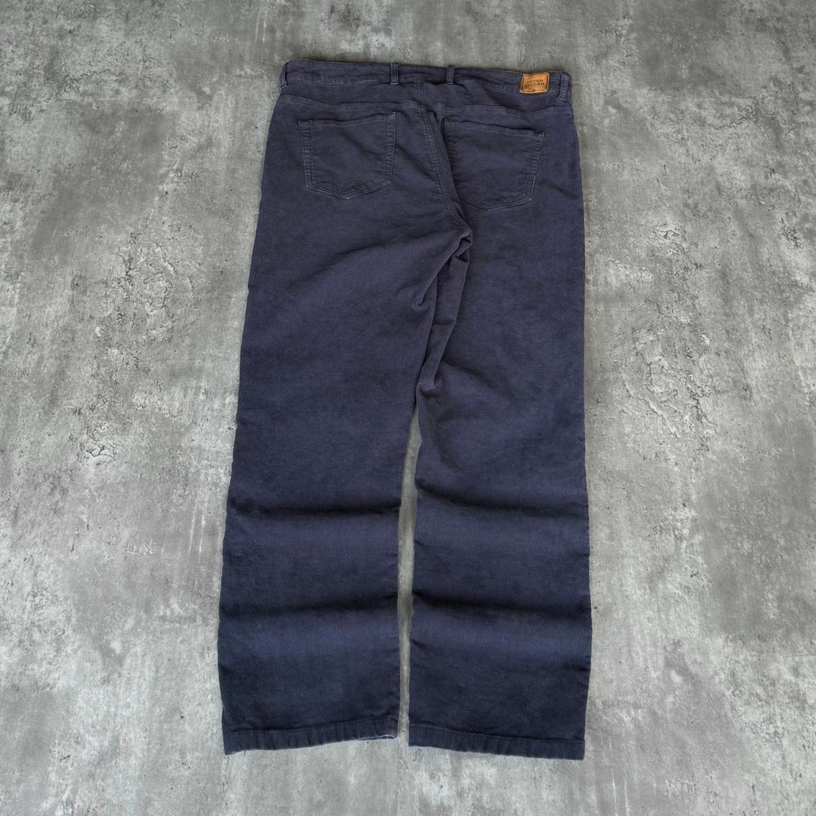 Designer × Peter Millar × Vintage Peter Millar Navy Blue Corduroy Essential Dress Pants Size US 36 / EU 52 - 1 Thumbnail