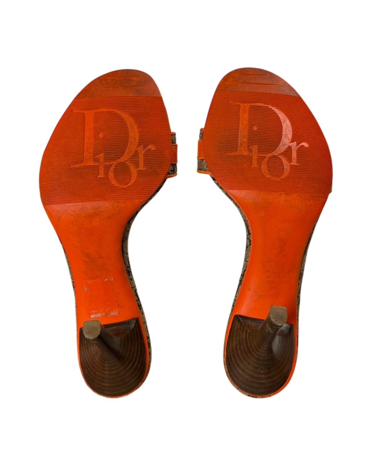 Dior CHRISTIAN DIOR S/S 2005 Diorissimo Trotter Slide Heeled Mule Size US 4.5 / IT 34.5 - 3 Thumbnail
