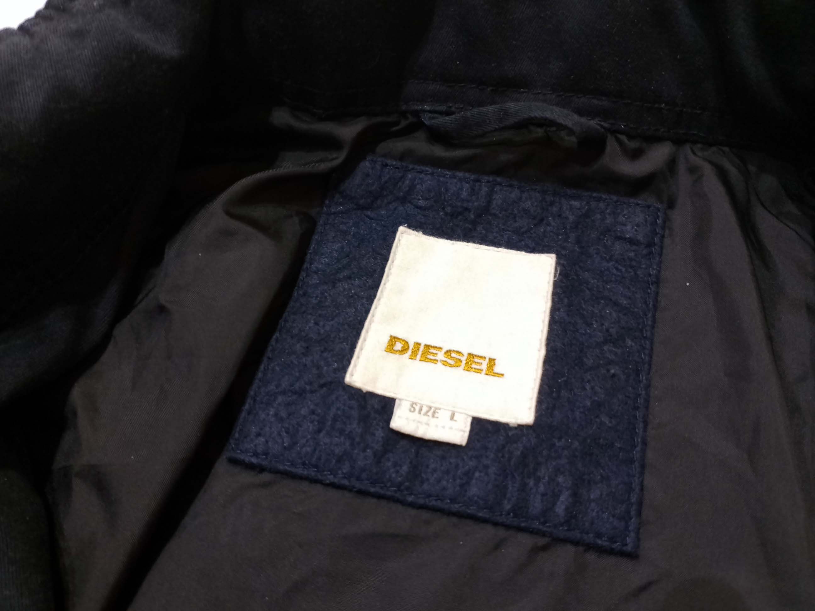 Diesel Diesel Long Utility Denim Jacket – Dark Blue, Size L, Hooded Size US L / EU 52-54 / 3 - 4 Thumbnail
