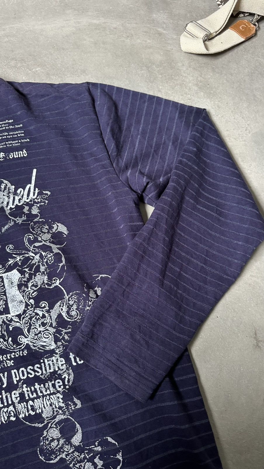 Japanese Brand VINTAGE PRACT JAPANESE POEMS LONG SLEEVE TEE Size US M / EU 48-50 / 2 - 4 Thumbnail