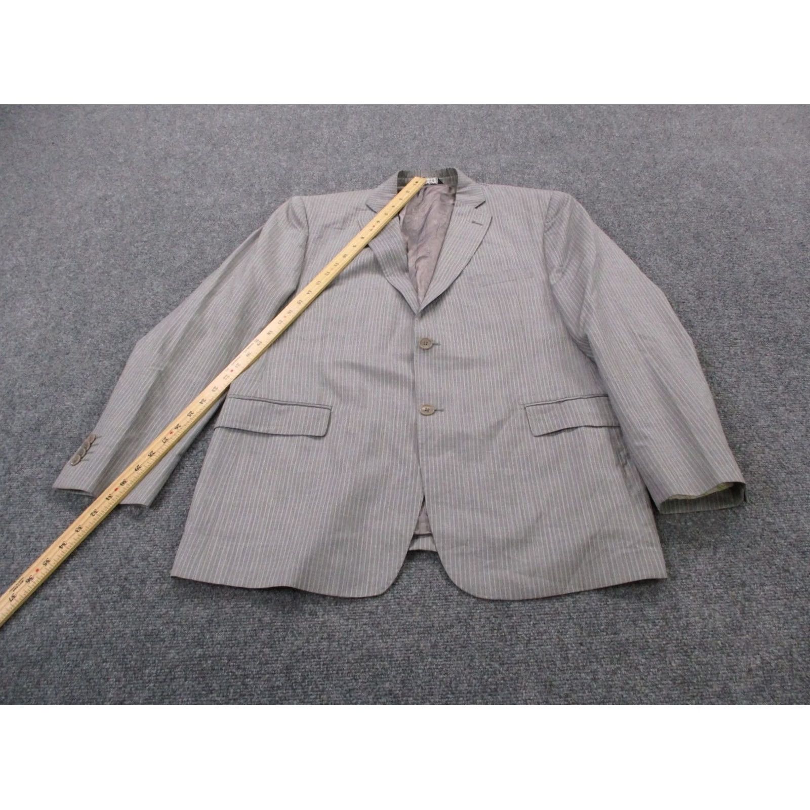 Ermenegildo Zegna Ermenegildo Zegna Blazer jacket Mens 42R Gray Wool Silk Two-Button Business Size 42R - 6 Thumbnail