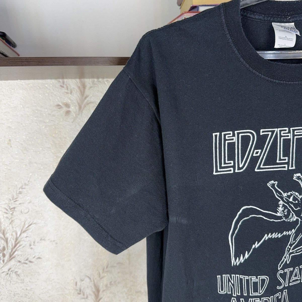 Band Tees × Vintage Vintage Led Zeppelin T shirt 2000 Streetwear Black Rock L Size US L / EU 52-54 / 3 - 13 Thumbnail