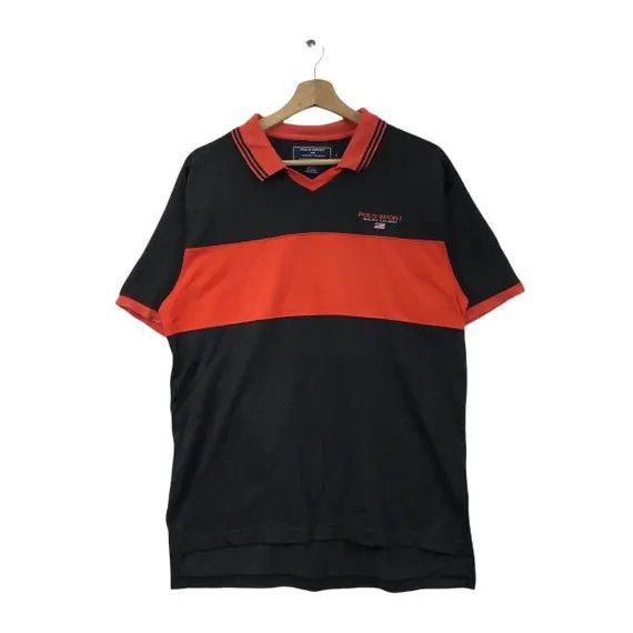 Polo Ralph Lauren Vtg POLO SPORT USA Rugby Ralph Lauren Striped Tee Shirt Size US M / EU 48-50 / 2 - 1 Thumbnail