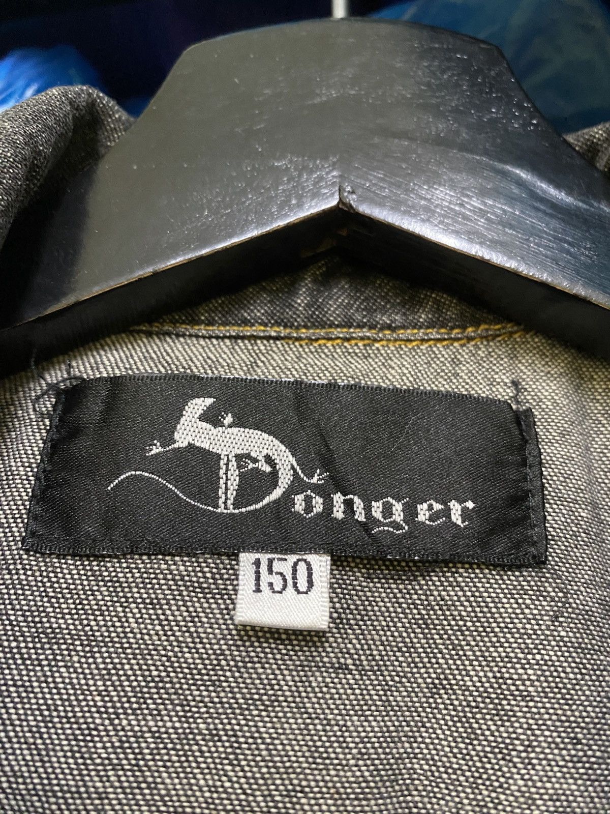 Japanese Brand VINTAGE Y2K DONGER VEST DENIM JEANS JACKET Size US S / EU 44-46 / 1 - 4 Thumbnail