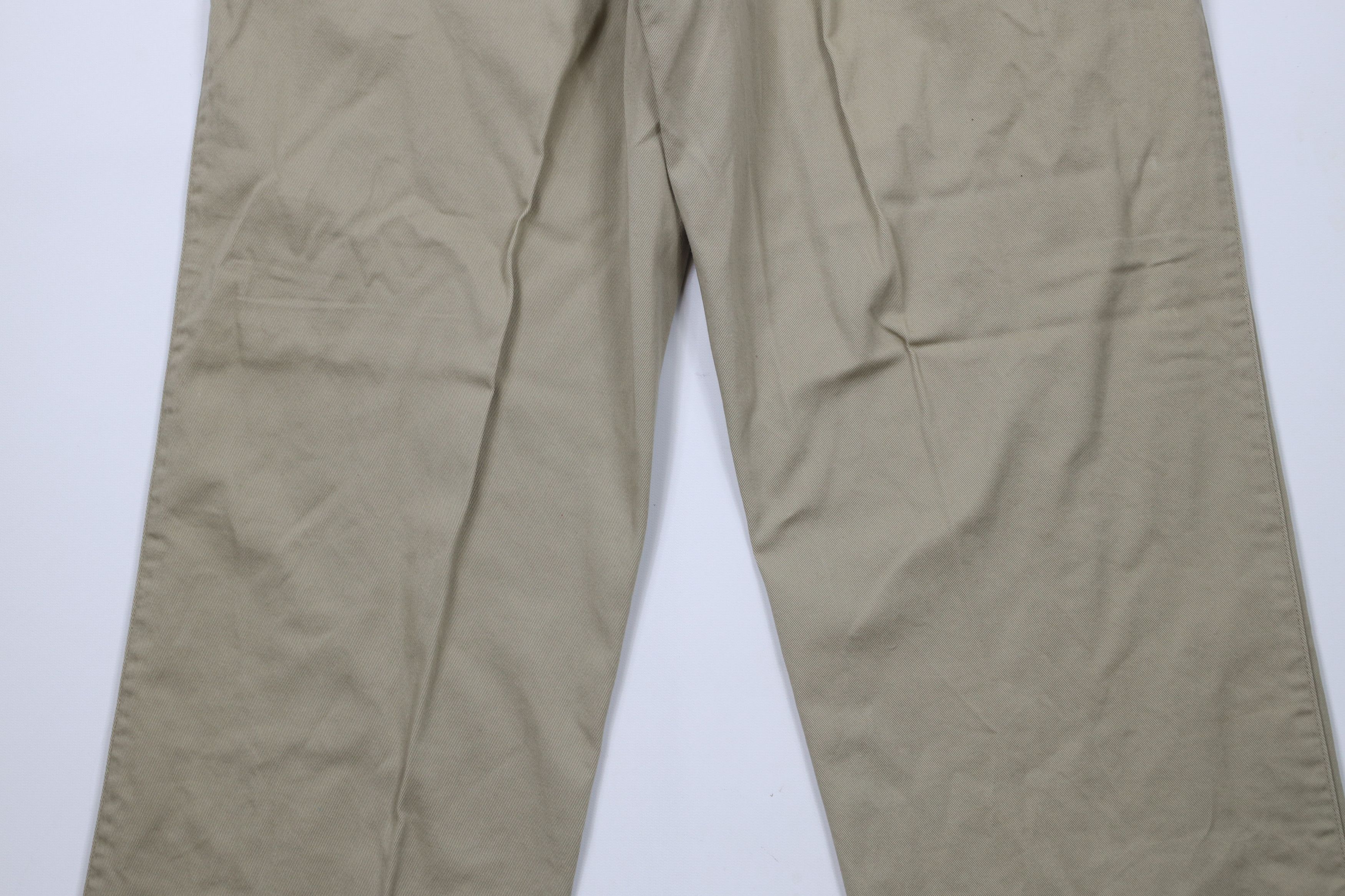 Tommy Hilfiger × Vintage Vintage 90s Tommy Hilfiger Wide Leg Chino Pants Khaki Cotton Size US 30 / EU 46 - 9 Thumbnail