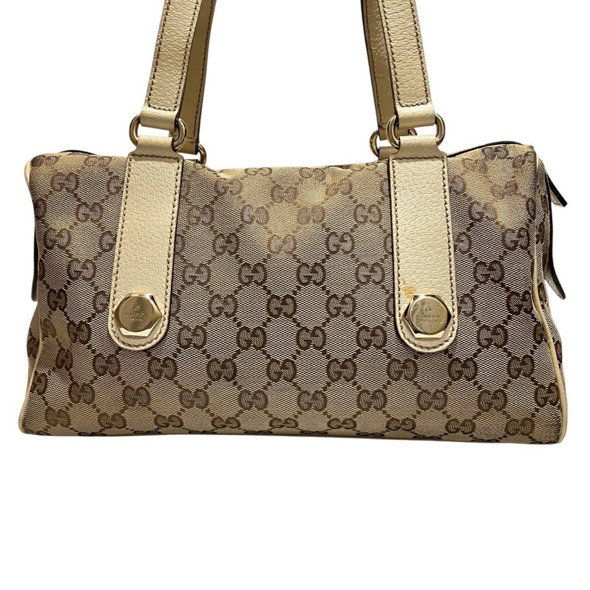 Gucci Gucci Handbag GG Canvas Leather 152457 Size ONE SIZE - 1 Thumbnail