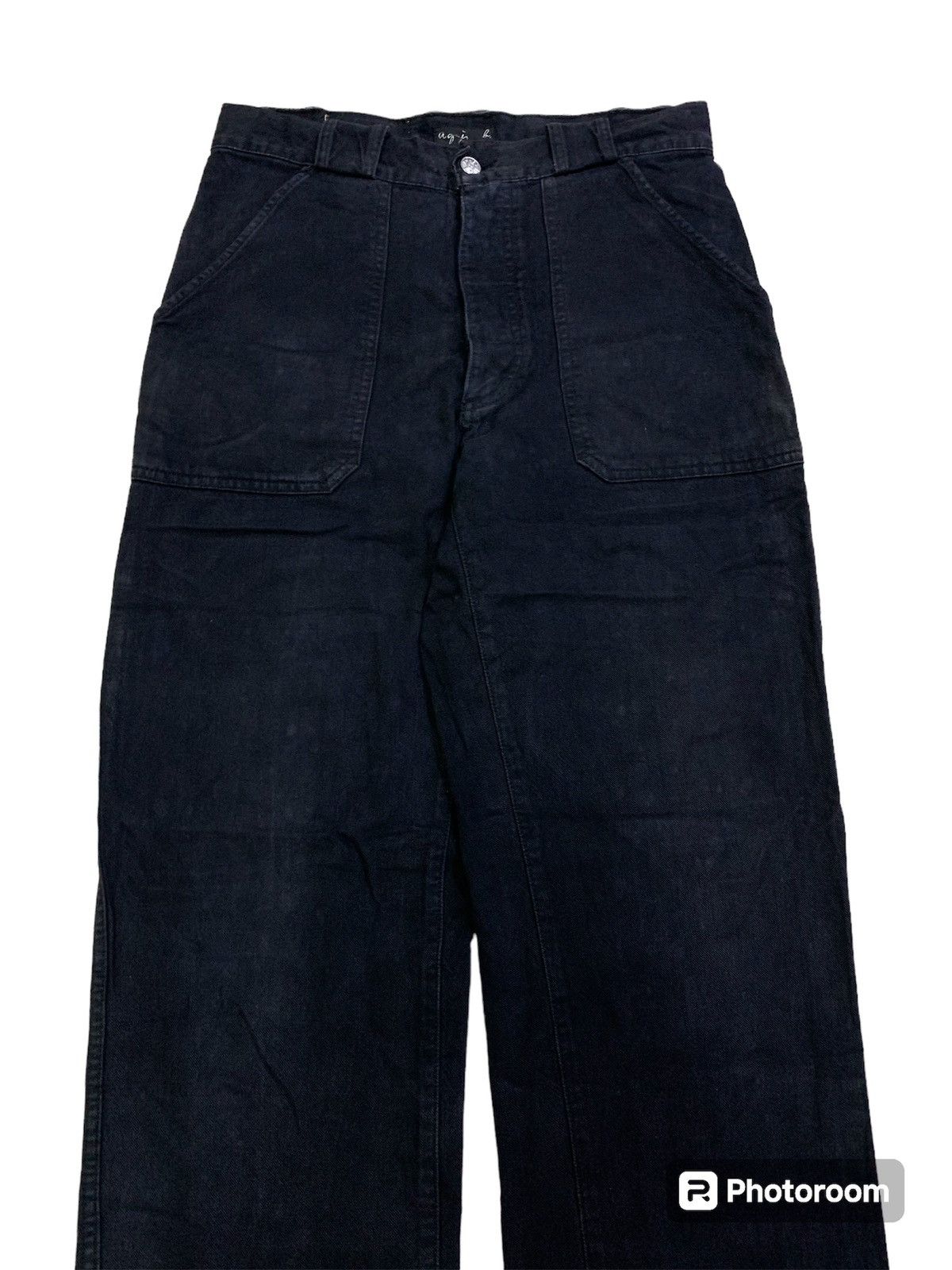 agnes b. 💥FinalDrop💥Vintage Japanese Agnes b Black Baker Pant Size US 30 / EU 46 - 4 Thumbnail